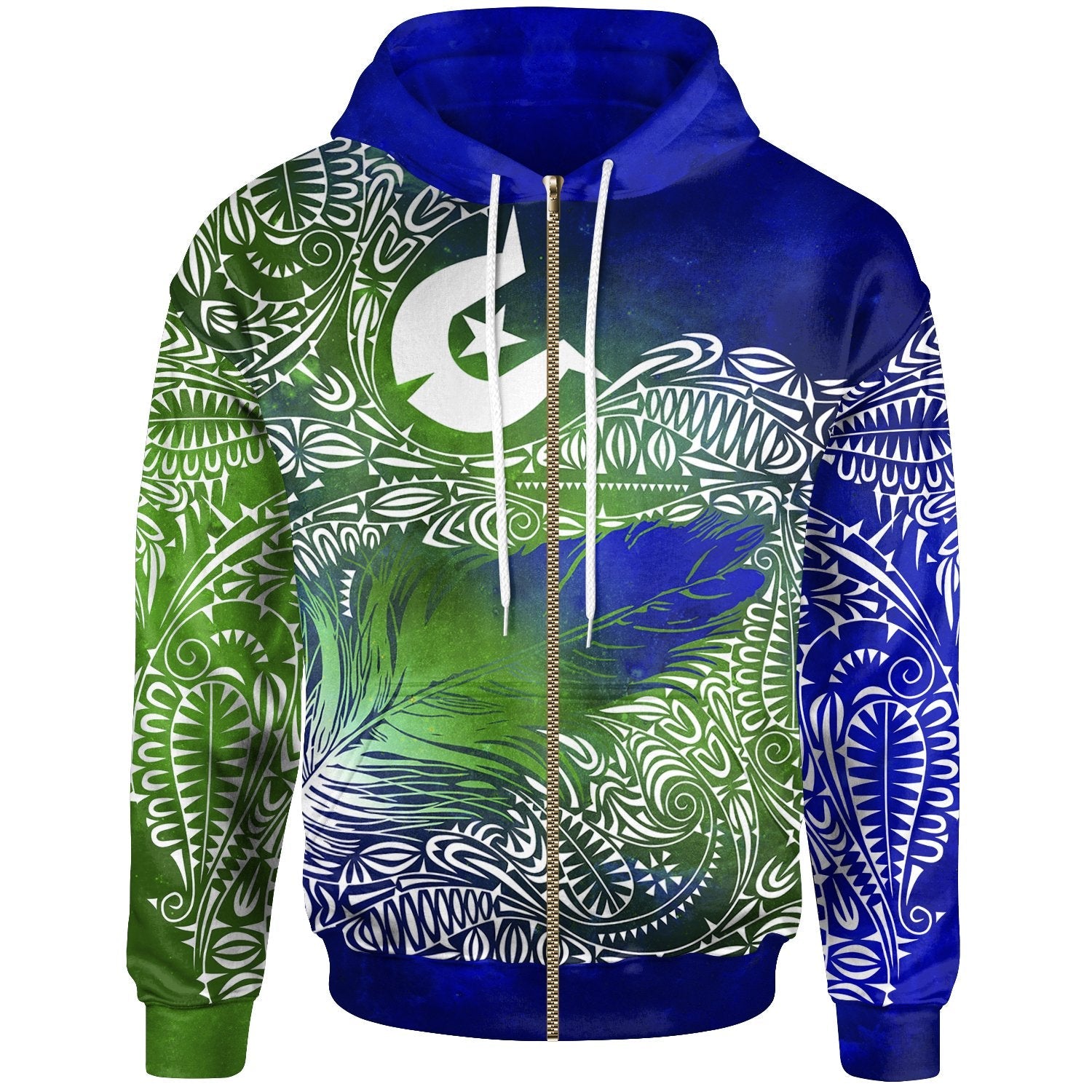 Torres Strait Islanders Zip - Up Hoodie - Feather Torres Aether BN15T - Vibe Hoodie Shop