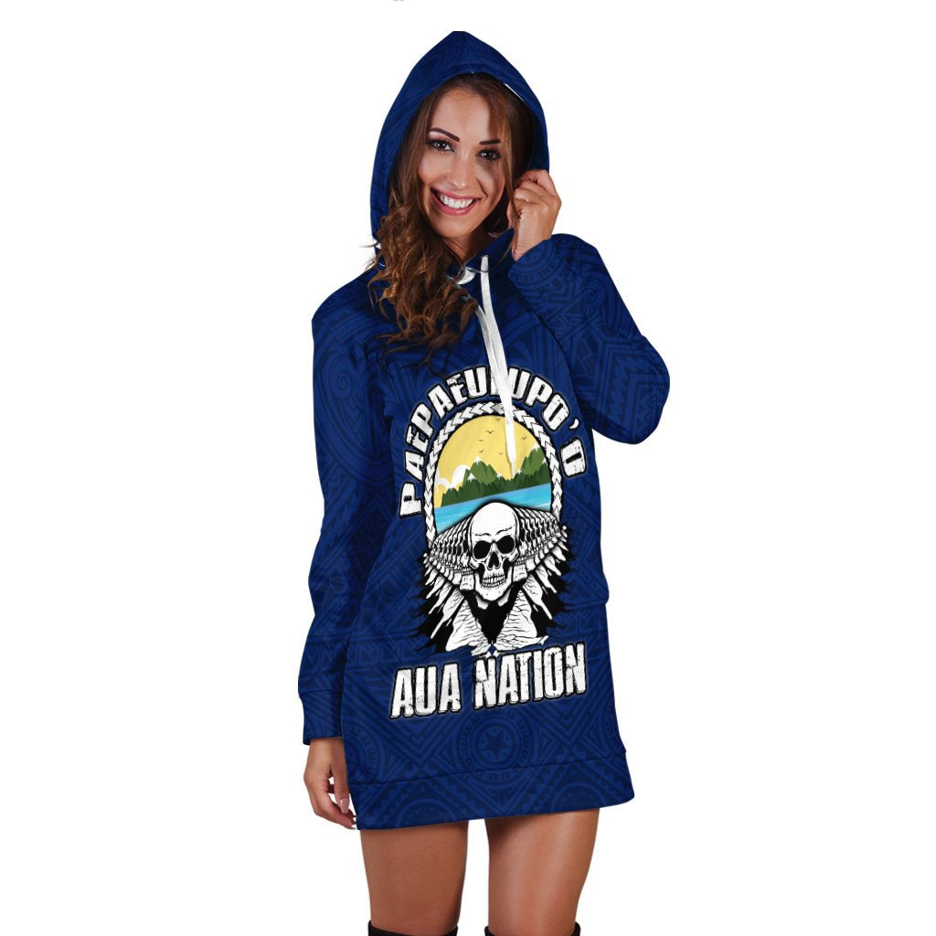 American Samoa Custom Personalised Women's Hoodie Dress - Paepaeulupo'o Aua (Ver 2) - Vibe Hoodie Shop