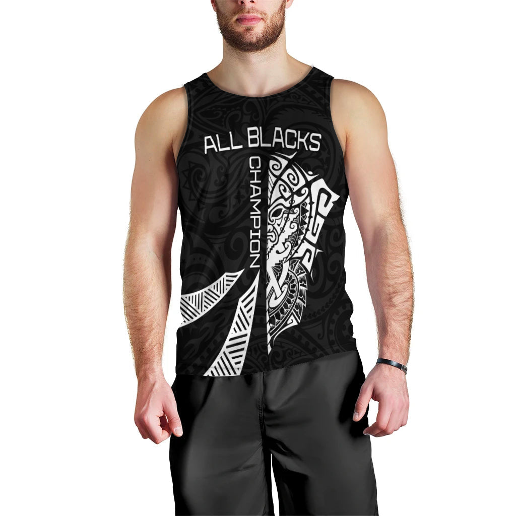 New Zealand Rugby Men Tank Top Haka mix Ta Moko - Vibe Hoodie Shop