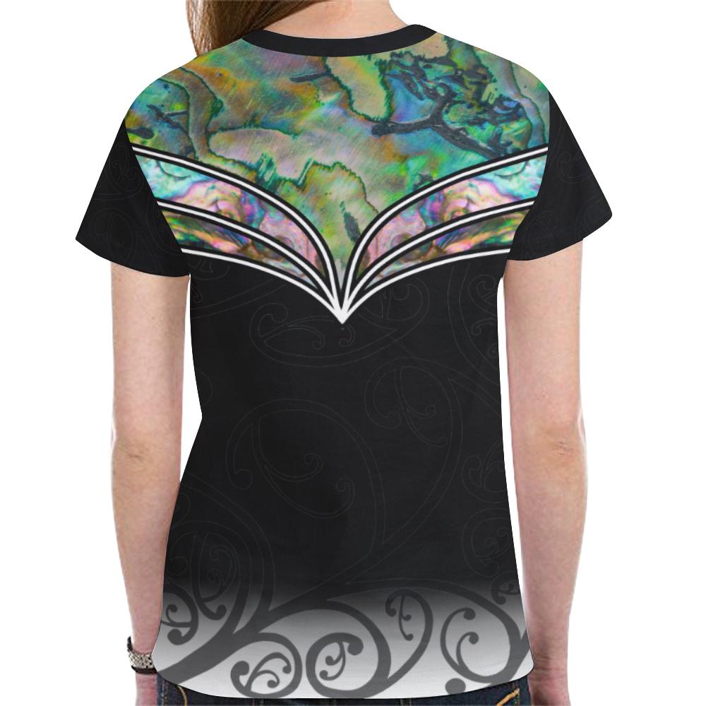 New Zealand Shirt, Maori Tattoo Moko Paua Shell T shirt - Vibe Hoodie Shop