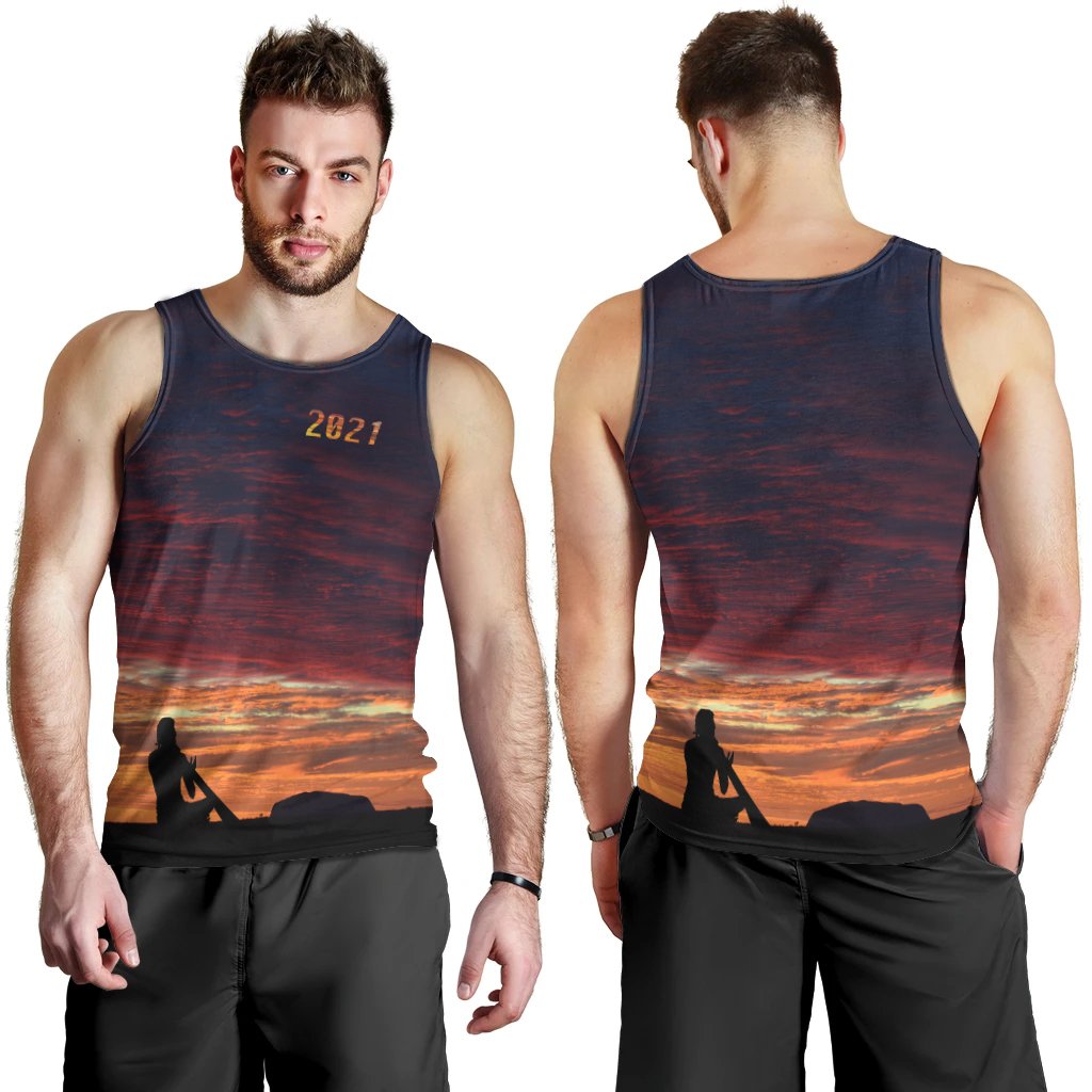 Australia Men Tank Top - Uluru Sky View 2021 - Vibe Hoodie Shop