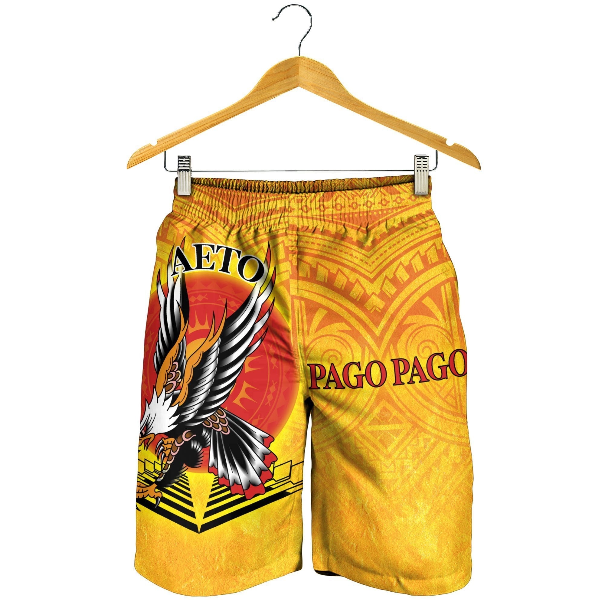 American Samoa Men's Shorts - Pago Pago Aeto (Ver 2) - Vibe Hoodie Shop