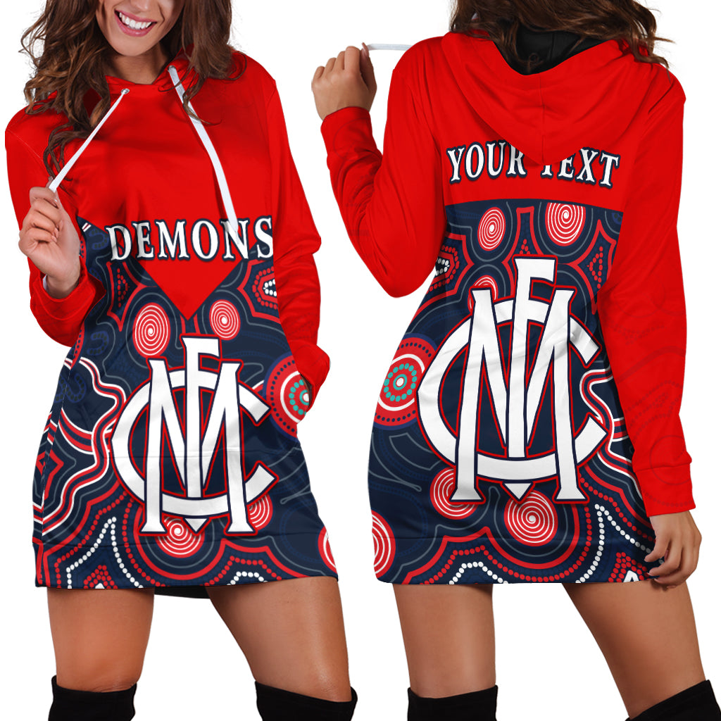 (Custom Personalised) Melbourne Demons 2021 Hoodie Dress - We are the Champions - Vibe Hoodie Shop