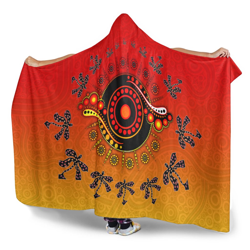 aboriginal-hooded-blanket-circle-pattern