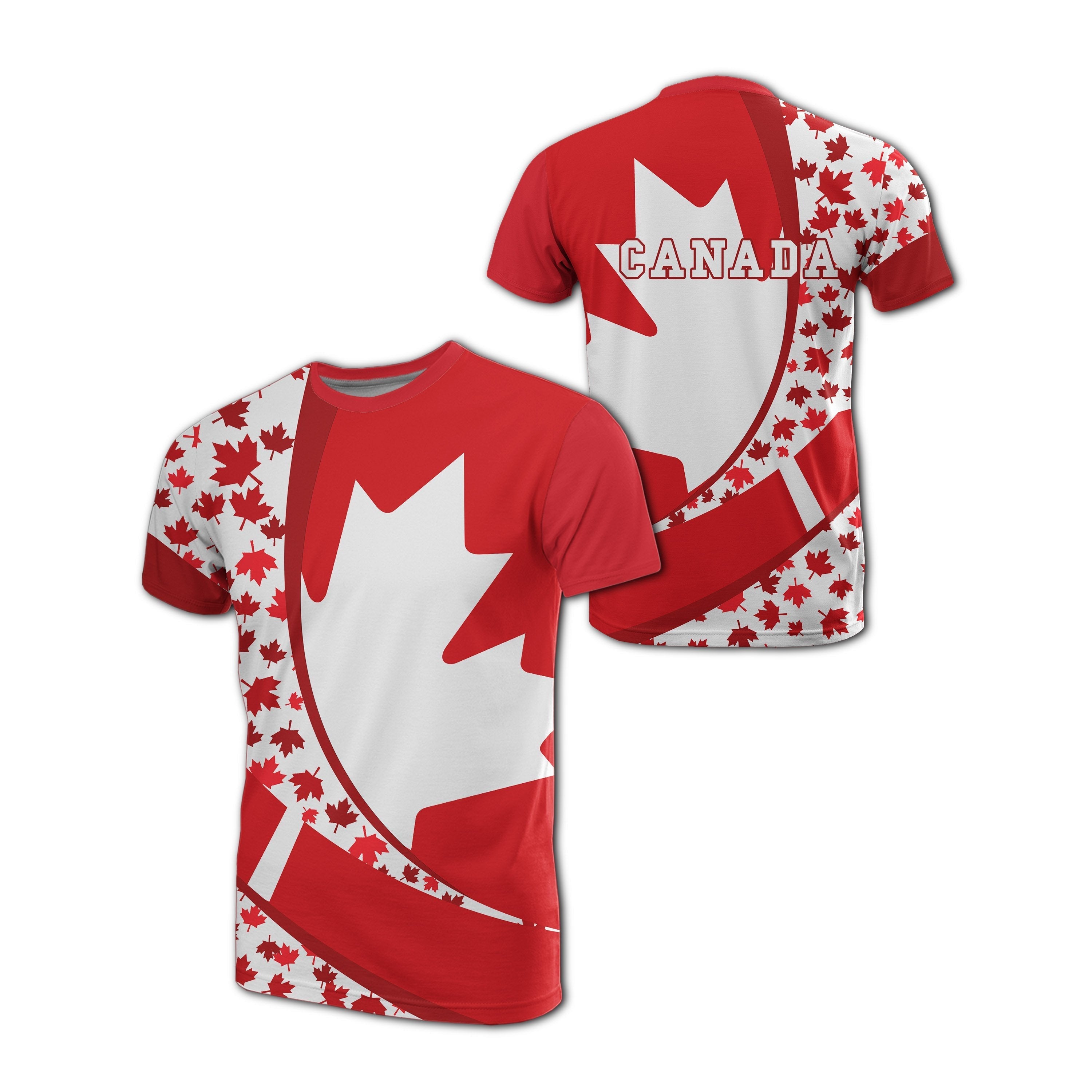 Canada Maple Leaf T shirt - Arch Style - Vibe Hoodie Shop