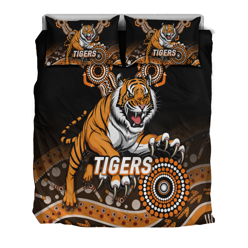 Tigers Rugby 2022 Aboriginal Art Bedding Set - - Vibe Hoodie Shop