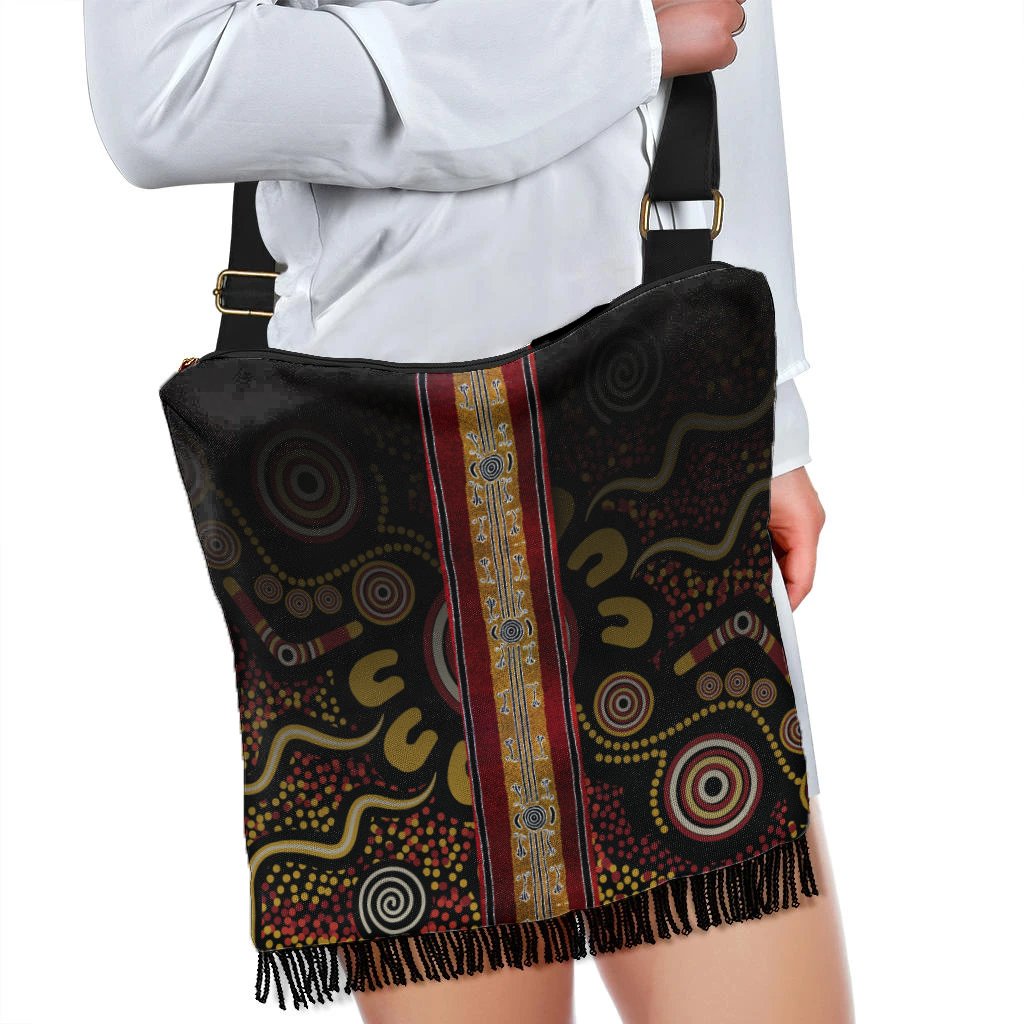 boho-handbag-aboriginal-dot-panting-art-stripe-lines