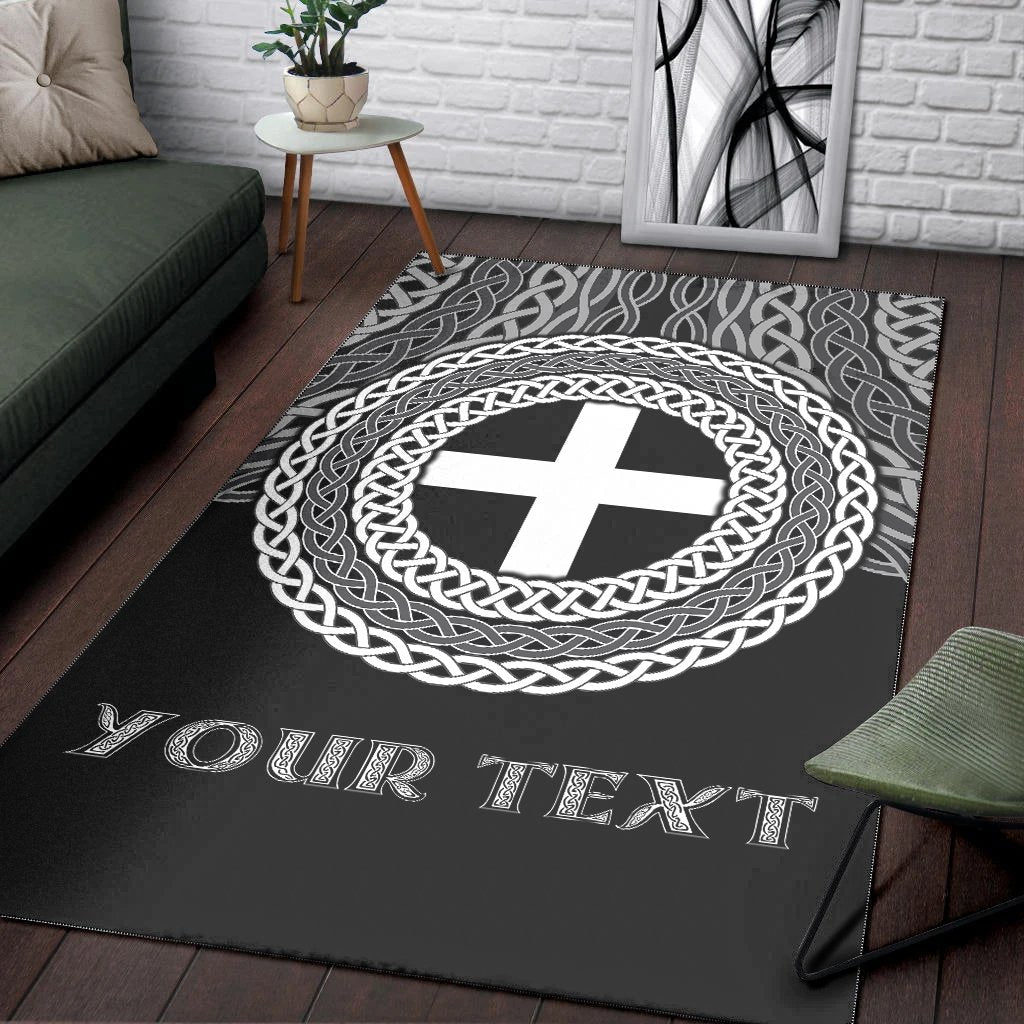 Cornwall Celtic Personalised Area Rug - Legend of Cornwall - Vibe Hoodie Shop