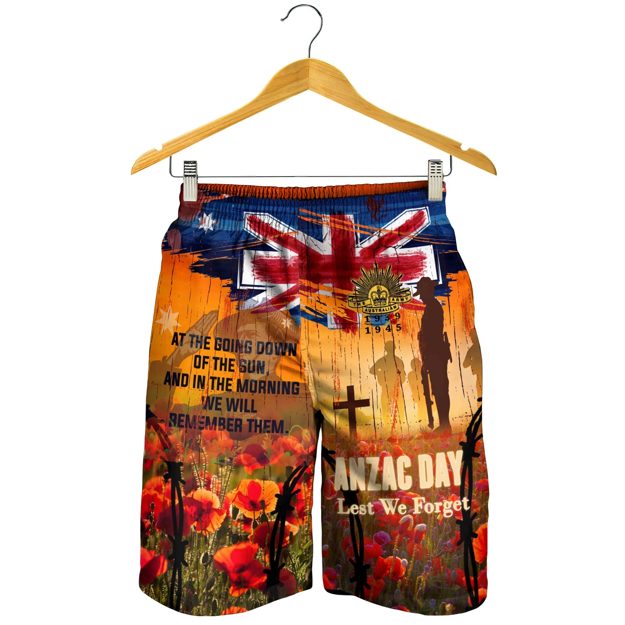 Australia ANZAC Day 2021 Men's Short - ANZAC Day Commemoration 1939 - 1945 - Vibe Hoodie Shop