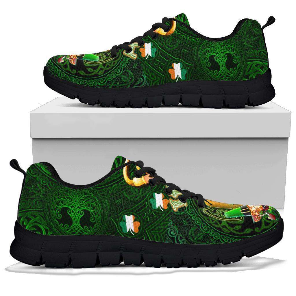 Irish Leprechaun St. Patrick's Day 2021 Sneakers - Ireland's Trickster Fairies - Vibe Hoodie Shop