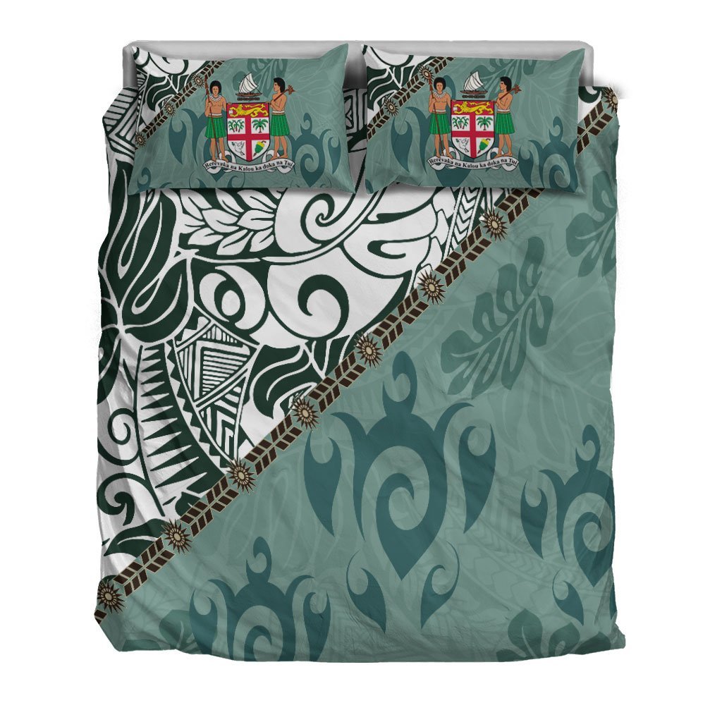 Fiji Bedding Set - Leaves And Turtles - Vibe Hoodie Shop