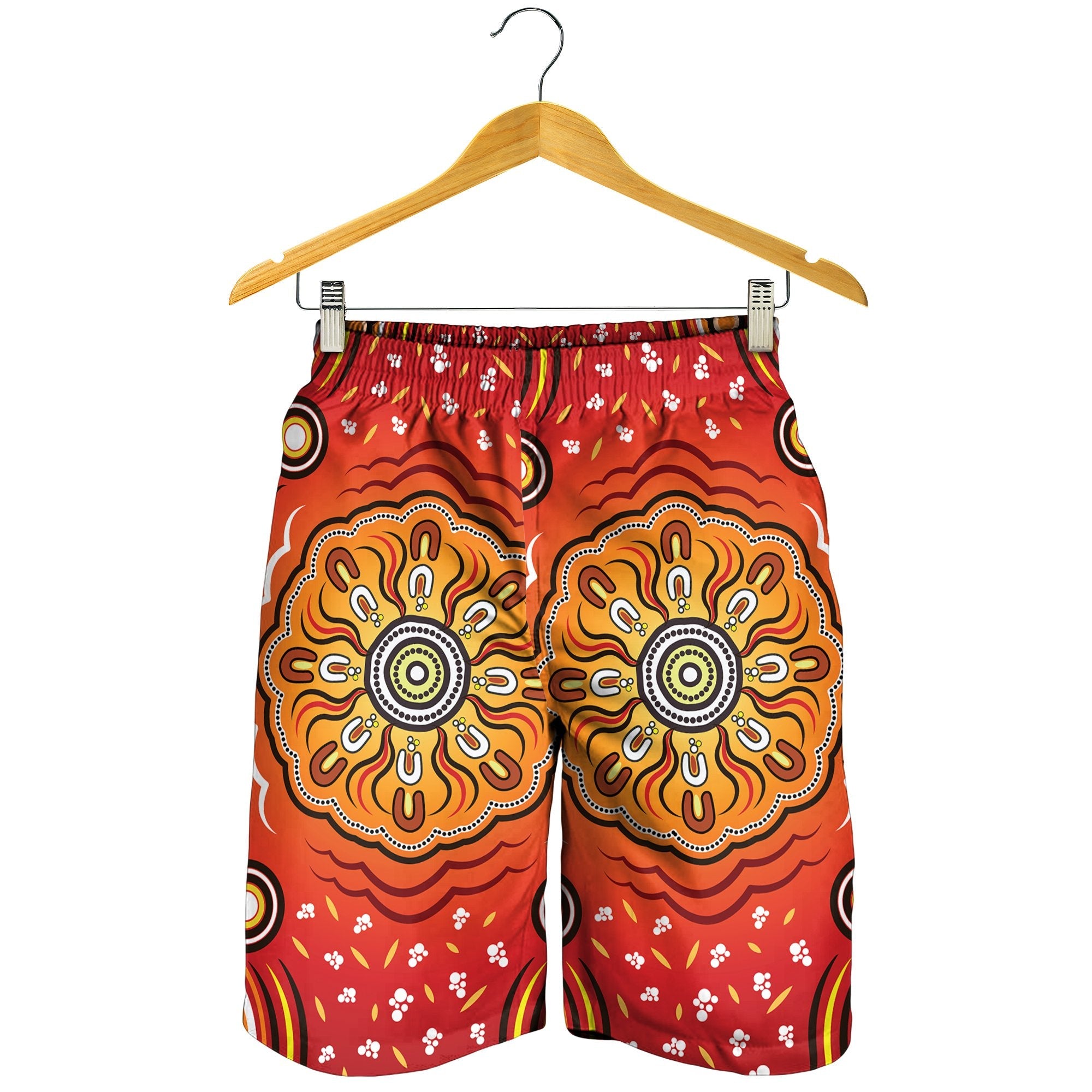 Aboriginal Men's Shorts - Indigenous Art Patterns Ver01 - Vibe Hoodie Shop