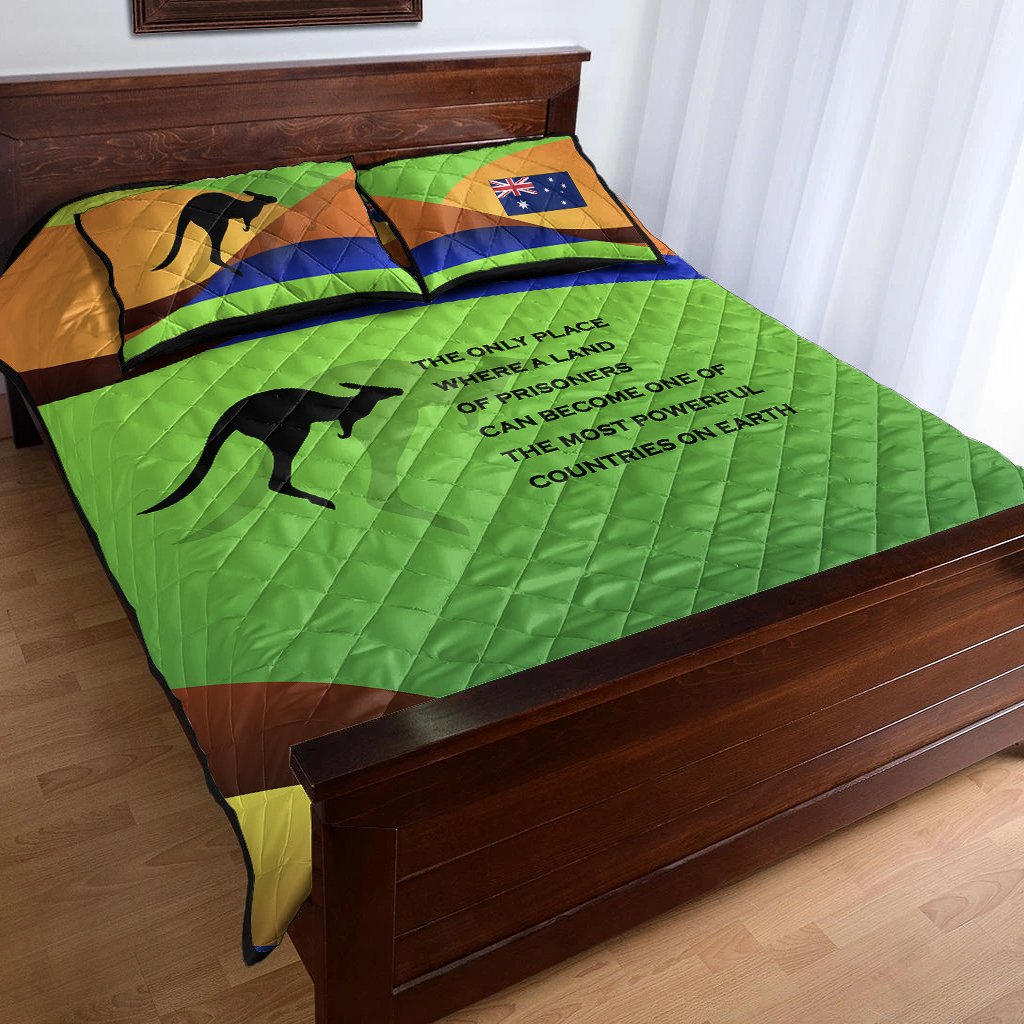 Quilt Bed Set - National Color of Australia - Vibe Hoodie Shop