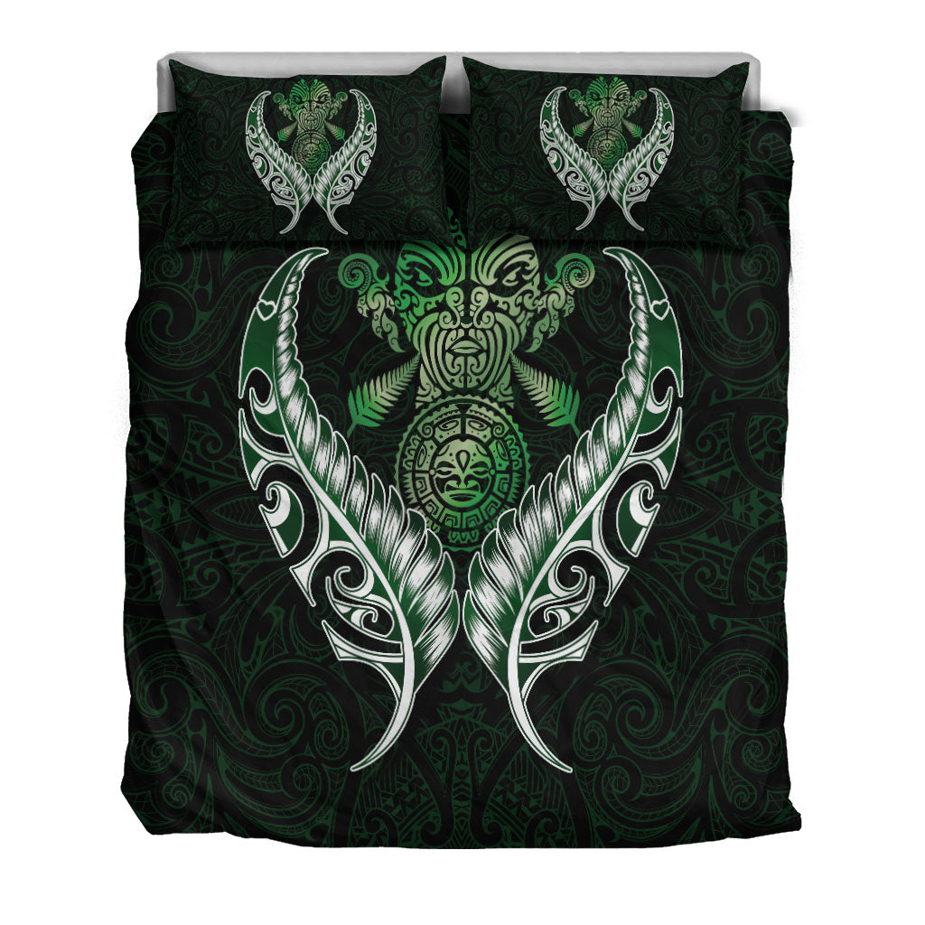 New Zealand Silver Fern Bedding Set Green - - Vibe Hoodie Shop