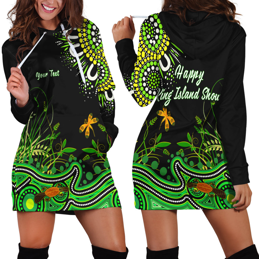 (Custom Personalised) Happy King Islands Show Hoodie Dress Aboriginal Tasmania Australia - Vibe Hoodie Shop