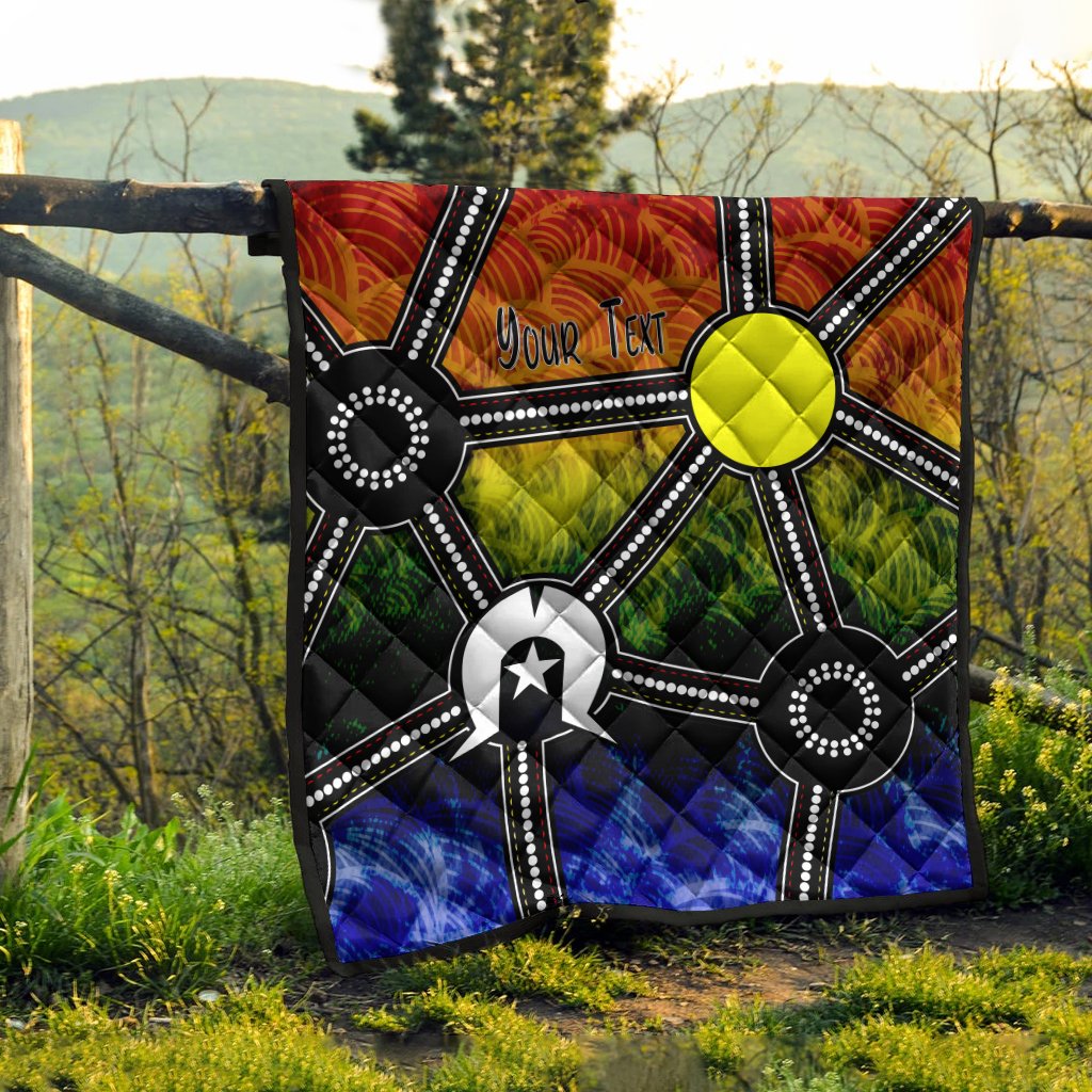 Custom NAIDOC Week 2021 Quilt, Aboriginal Geometric Style - Vibe Hoodie Shop