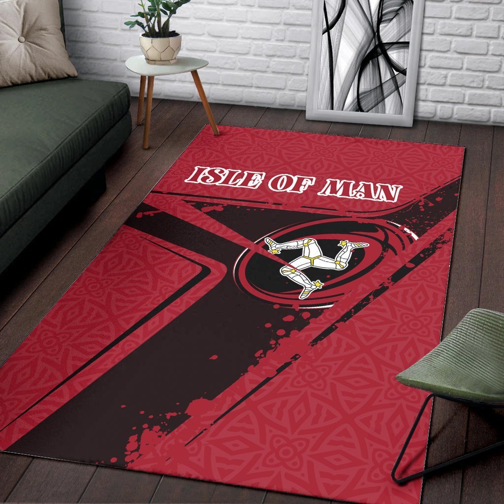 Isle Of Man Rugby Area Rug - Isle Of Man Rugby - Vibe Hoodie Shop