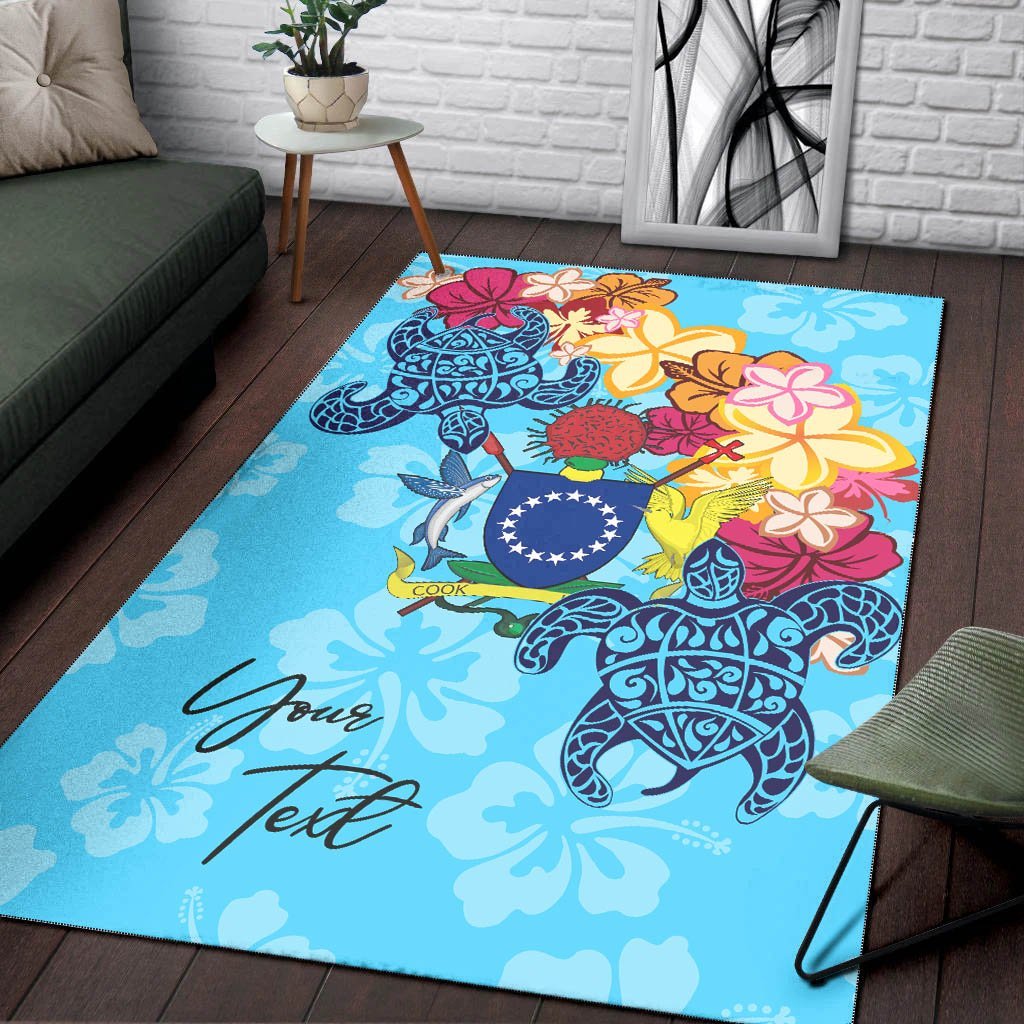 Cook Islands Area Rug - Custom Personalised Tropical Style - Vibe Hoodie Shop