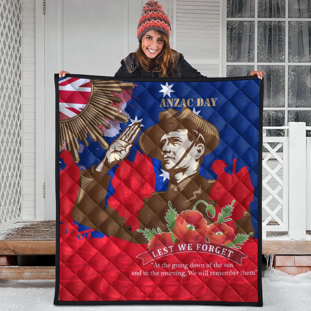 Premium Quilts - AANZAC Australia Remember Them - Vibe Hoodie Shop