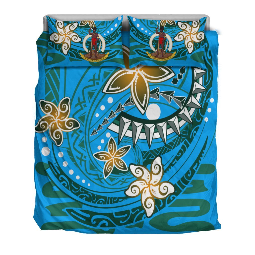 Vanuatu Bedding Set - Spring Style Blue Color - Vibe Hoodie Shop