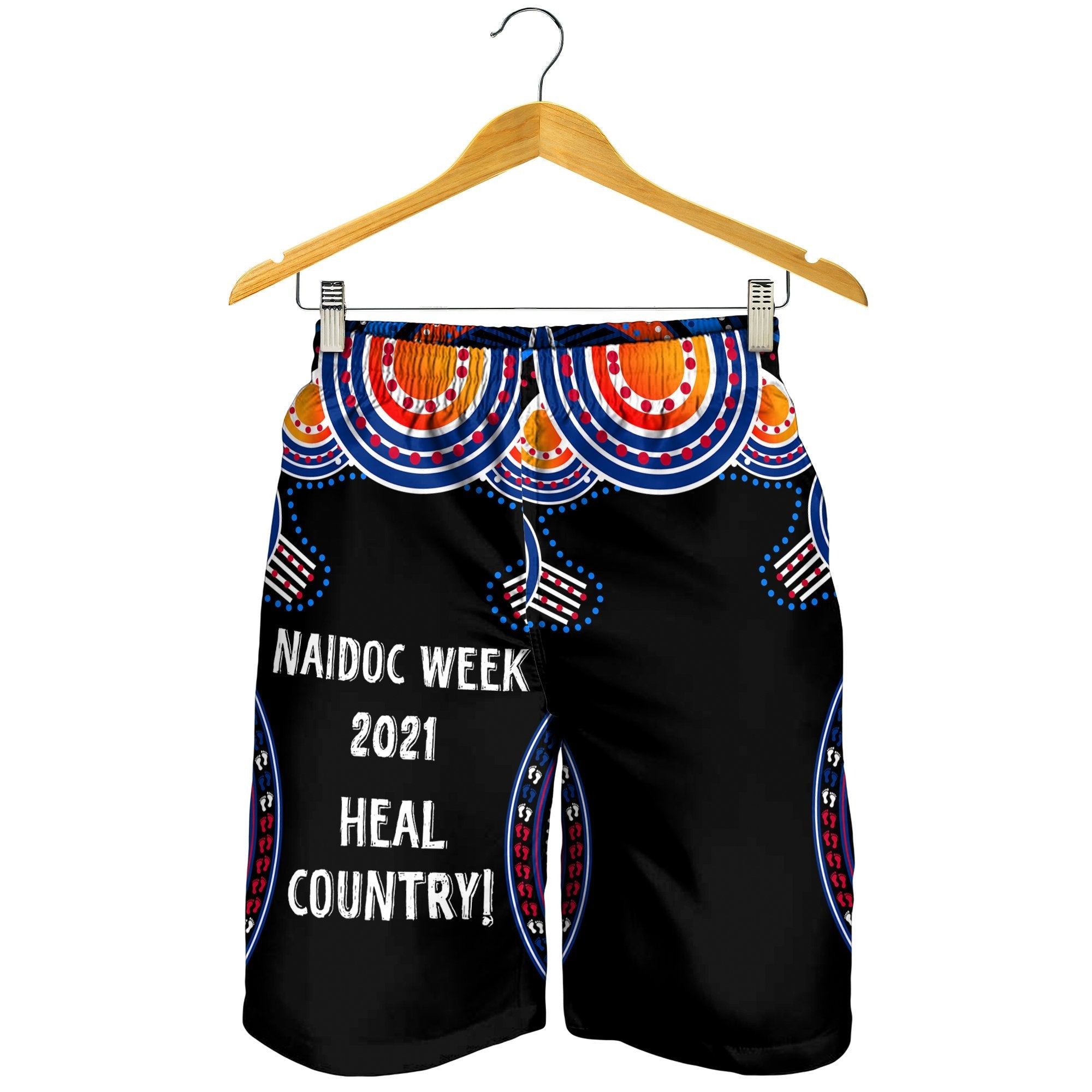 Australia NAIDOC Week 2021 Men's Shorts, Heal Country - Vibe Hoodie Shop