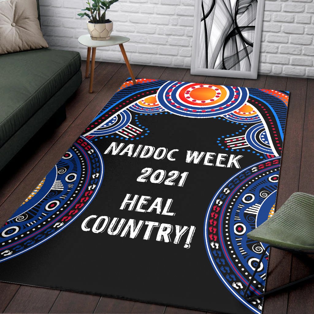 Australia NAIDOC Week 2021 Area Rug, Heal Country - Vibe Hoodie Shop