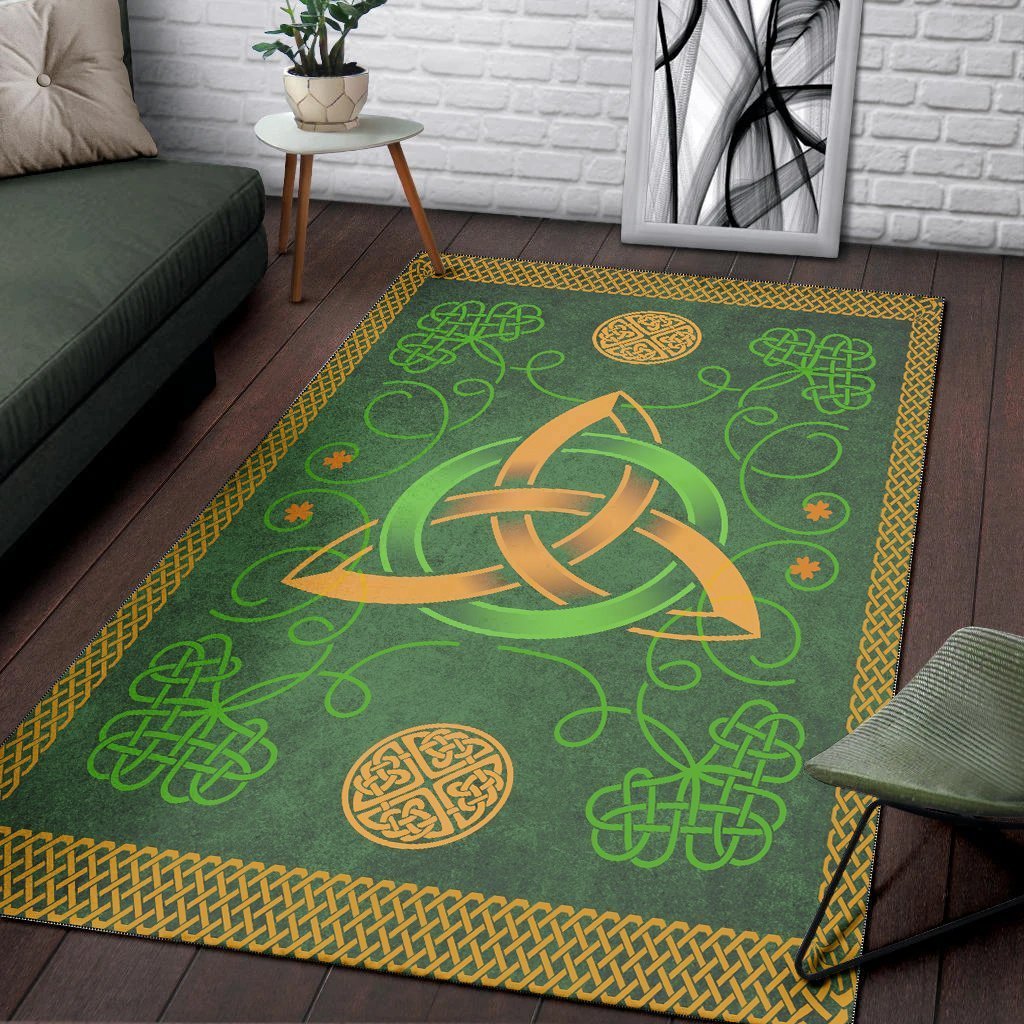 Celtic Area Rug - Celtic Triquetra Knot - Vibe Hoodie Shop