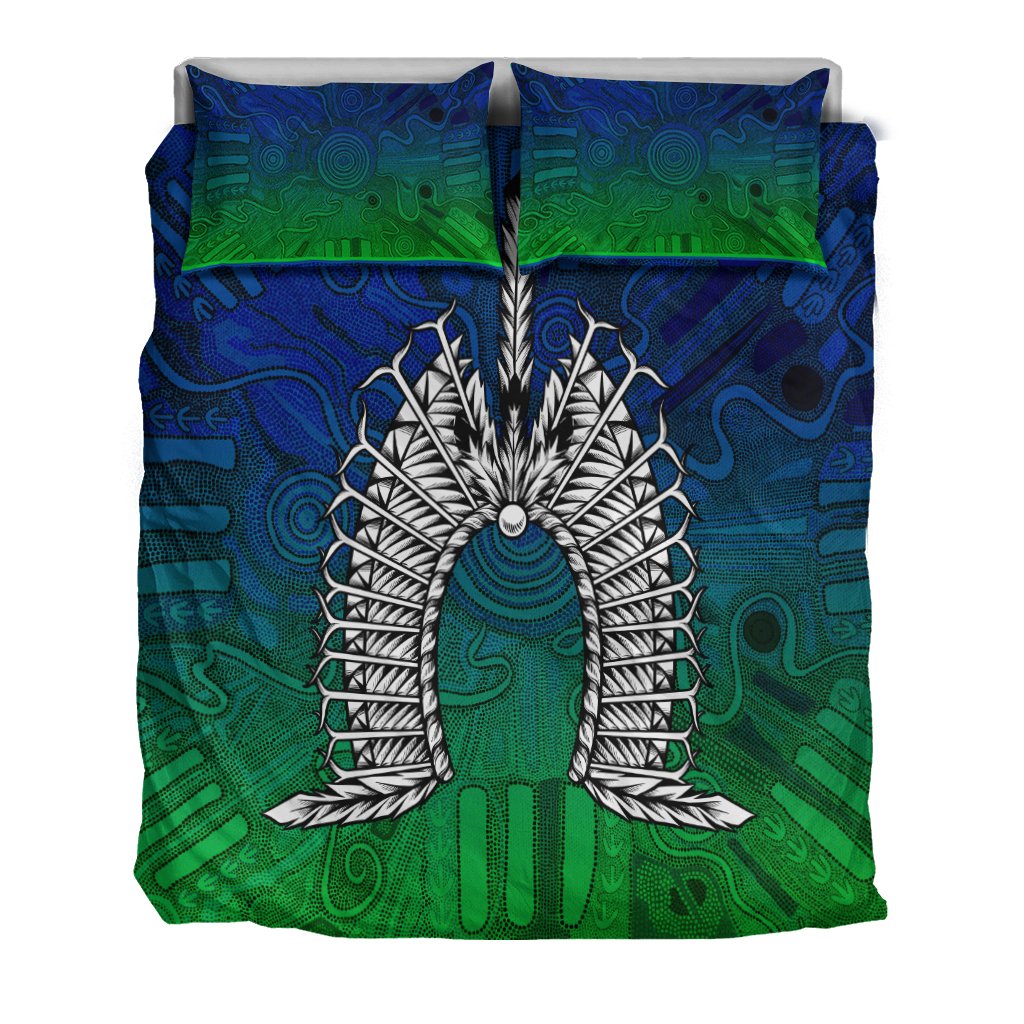 Torres Strait Islanders Bedding Set - Dhari Mask - Vibe Hoodie Shop