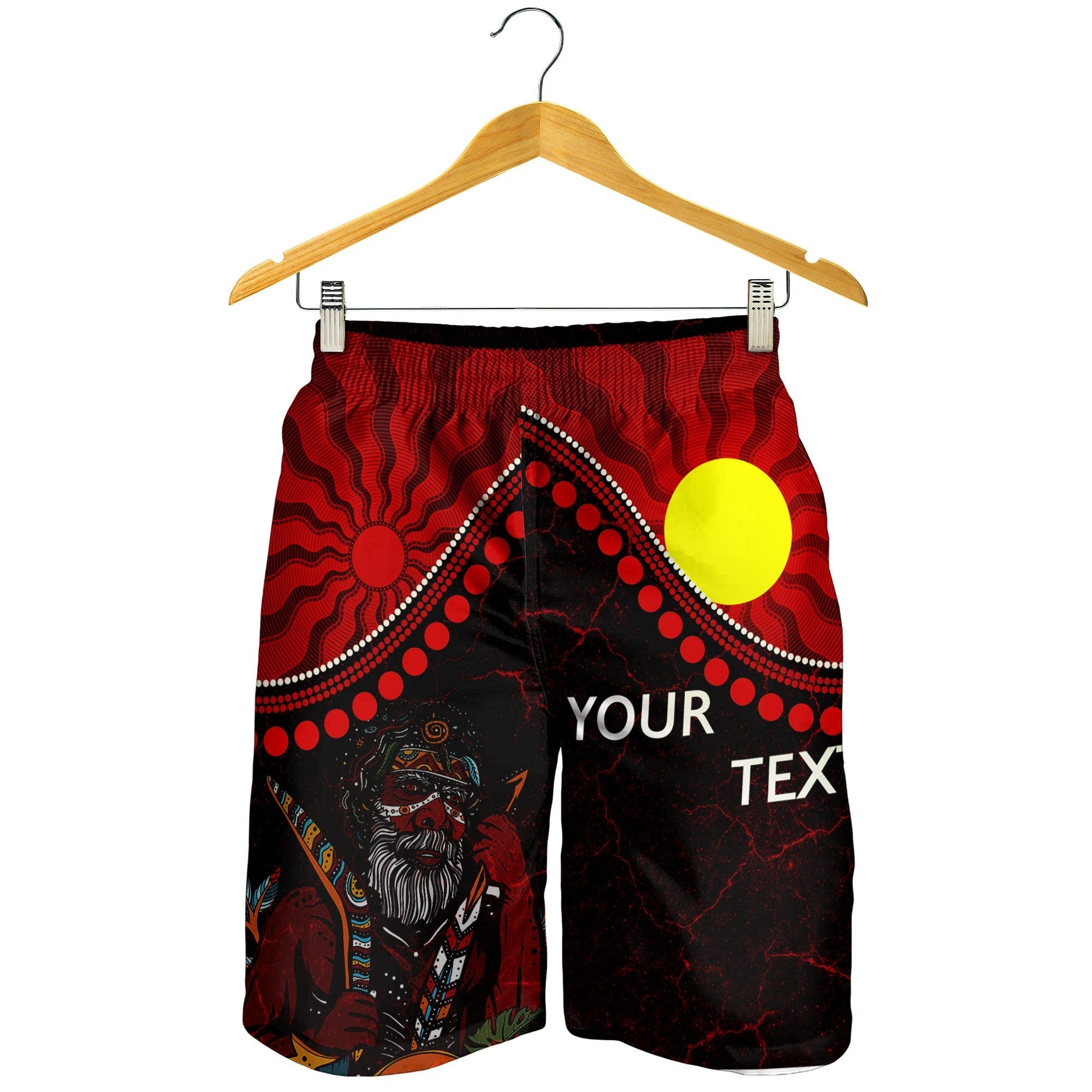 Custom Aboriginal pt - Indigenous People And Sun Men Shorts - Vibe Hoodie Shop