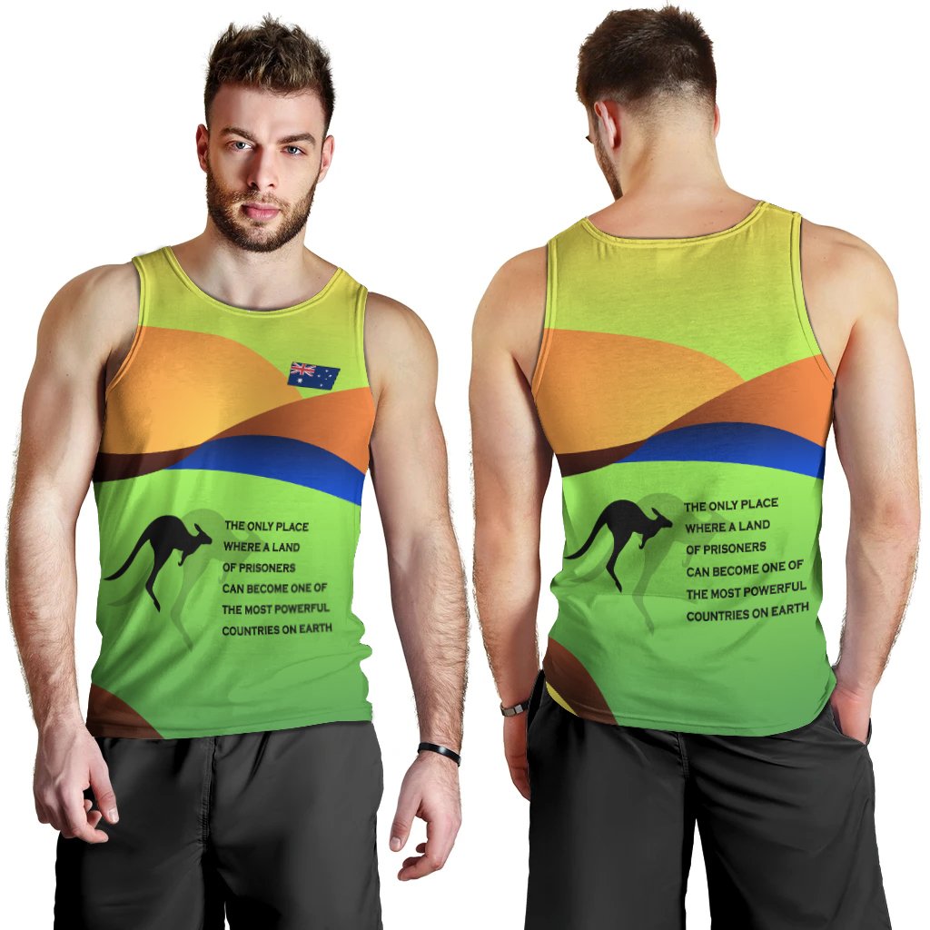 Men's Tank Top - National Color of Australia - Vibe Hoodie Shop