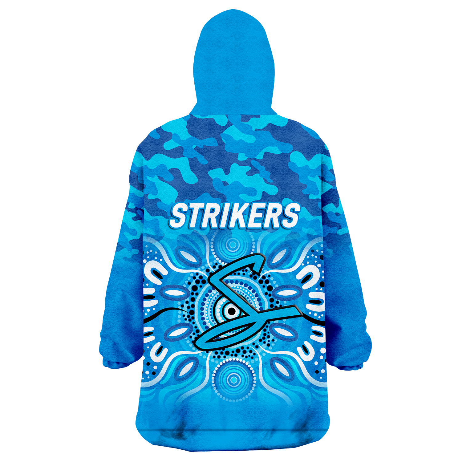 Adelaide Strikers Cricket ANZAC Day Aboriginal Wearable Blanket Hoodie - - Vibe Hoodie Shop