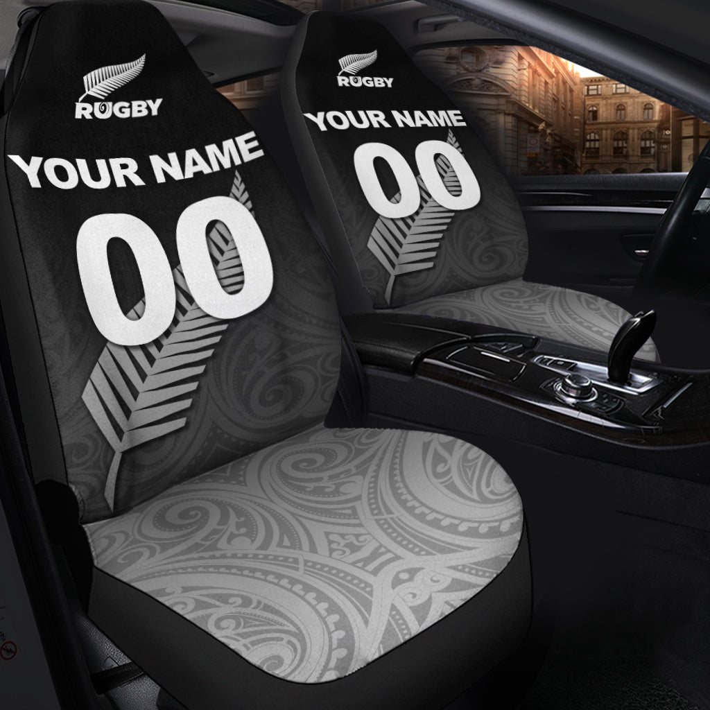 (Custom Personalised) New Zealand Rugby Car Seat Covers - Maori Tribal - - Vibe Hoodie Shop