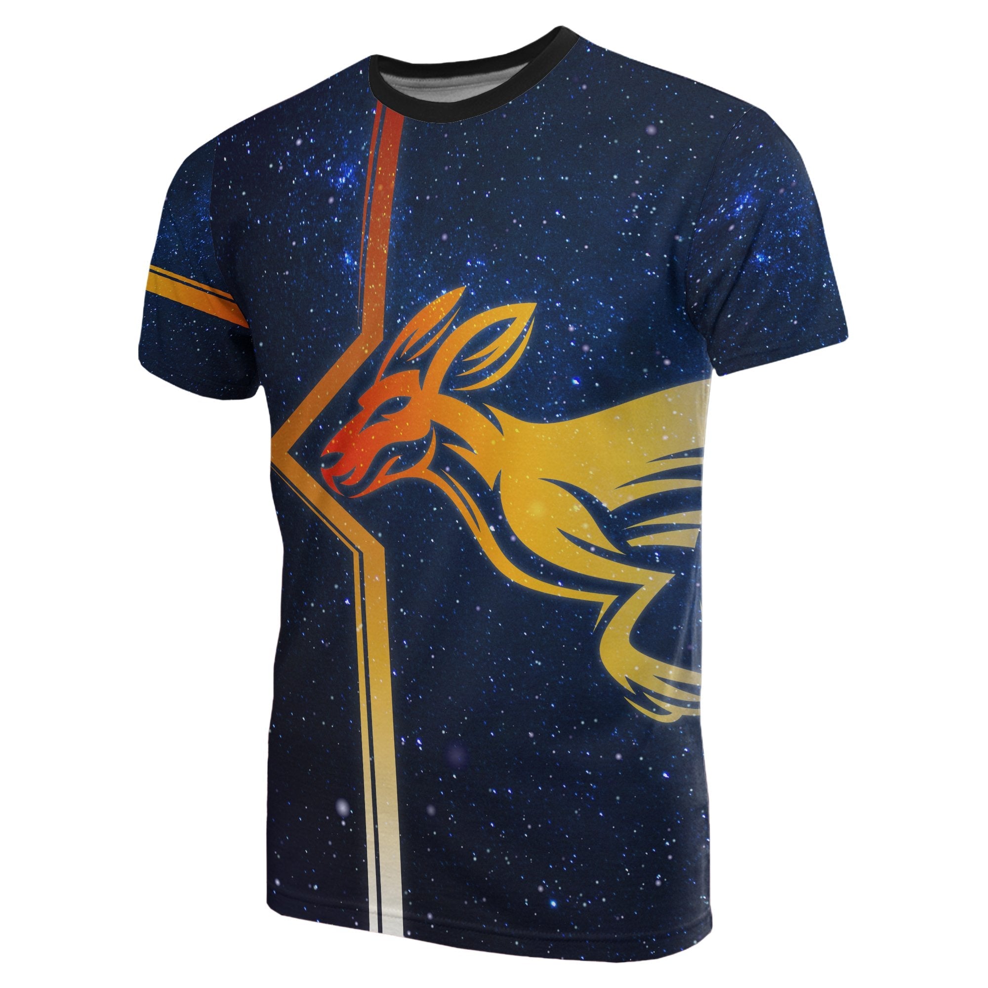 T shirt - Kangaroo T shirt Aus Flag Southern Cross - Unisex - Vibe Hoodie Shop