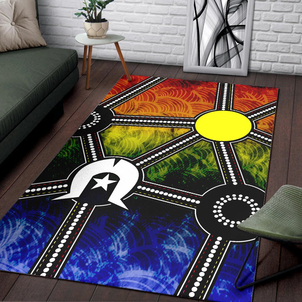 NAIDOC Week 2021 Area Rug, Aboriginal Geometric Style - Vibe Hoodie Shop