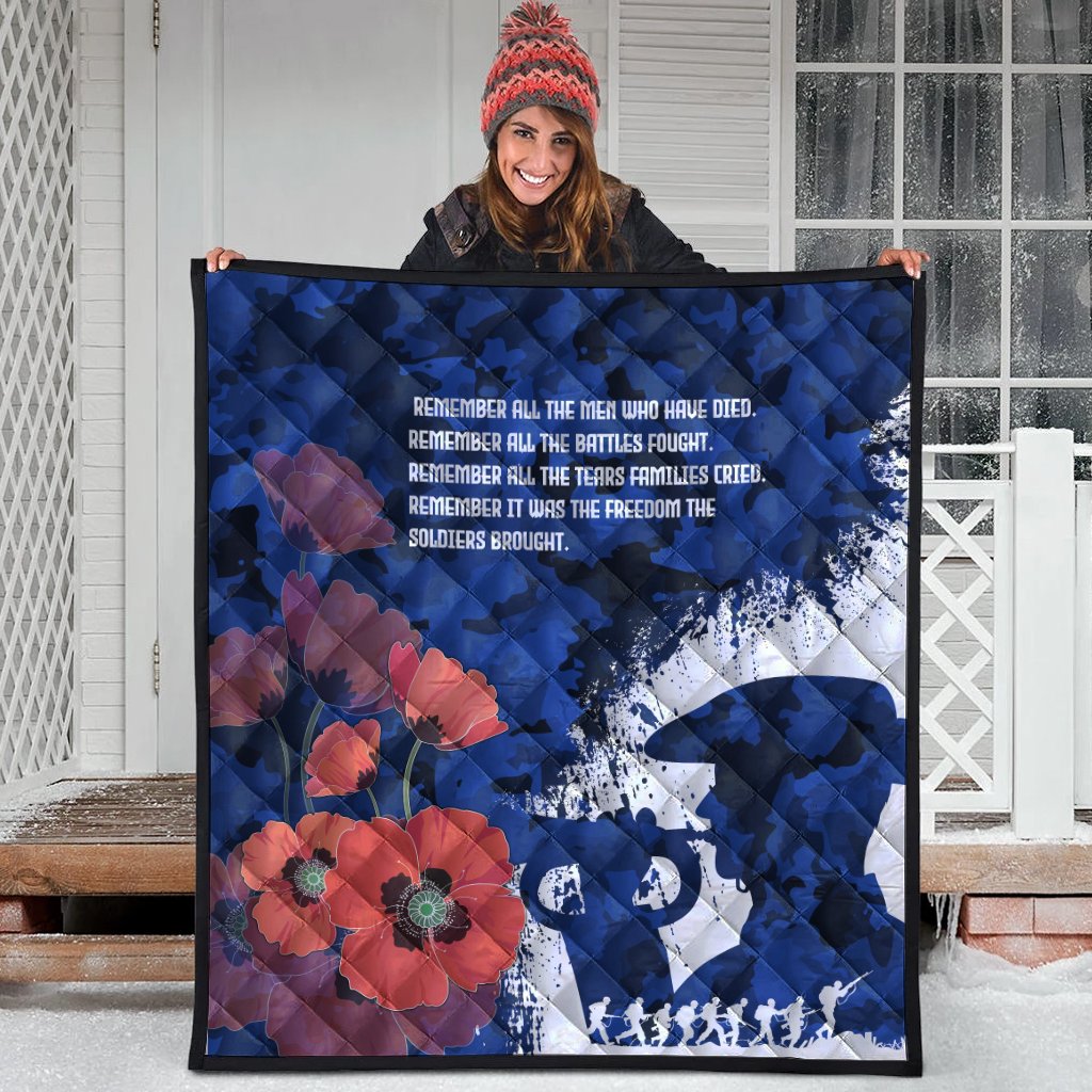 Custom ANZAC Premium Quilt - ANZAC Day 2021 - Vibe Hoodie Shop