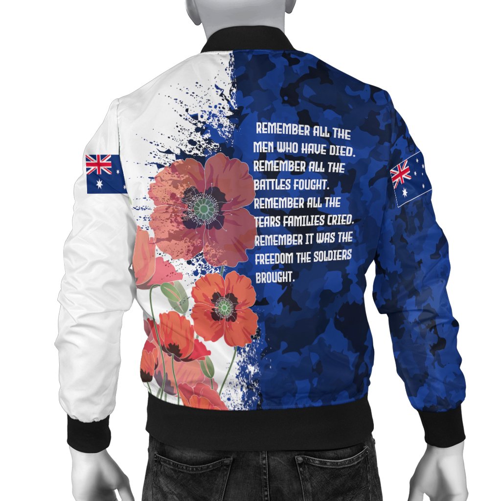 Custom ANZAC Women's Bomber Jacket - ANZAC Day 2021 - Vibe Hoodie Shop