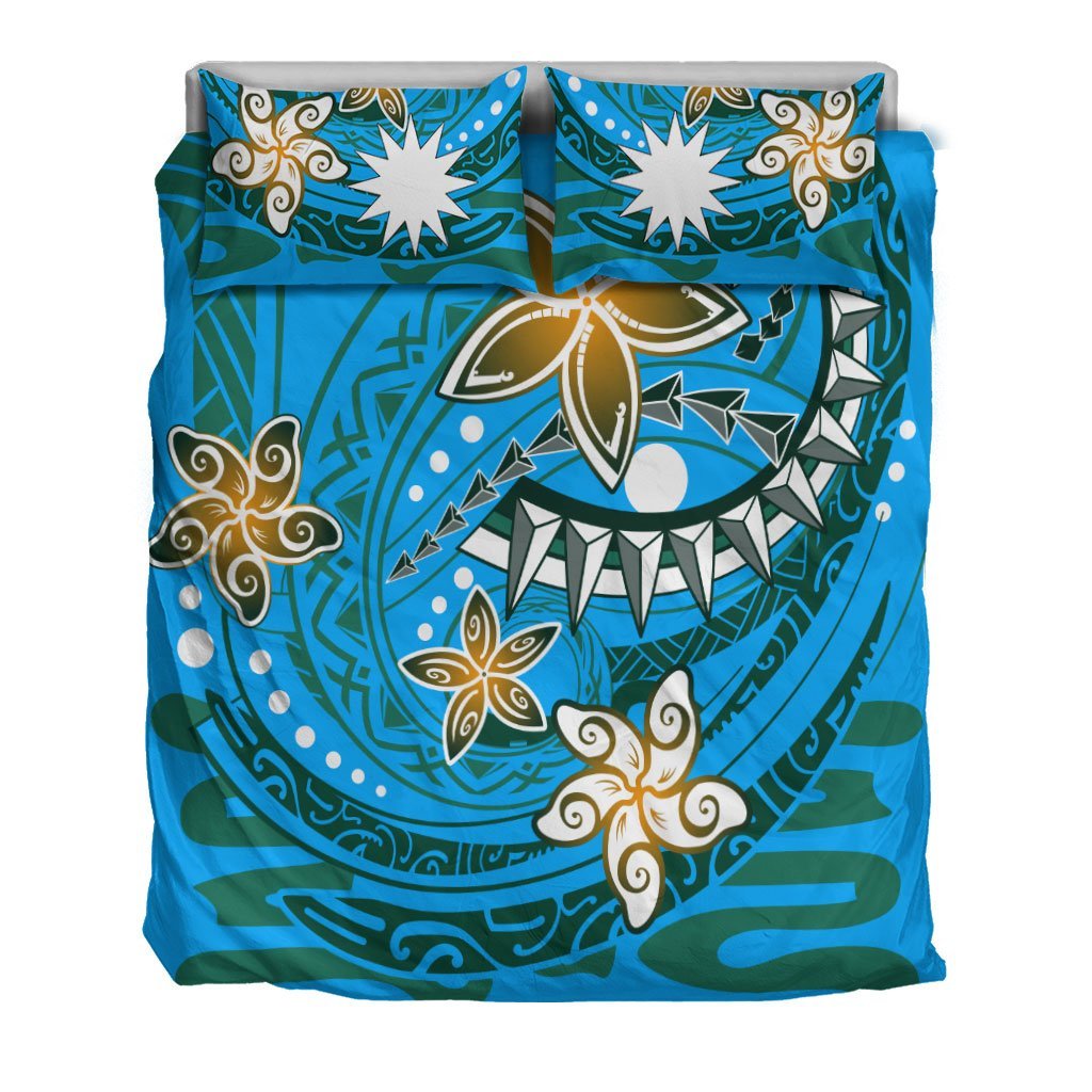 Nauru Bedding Set - Spring Style Blue Color - Vibe Hoodie Shop