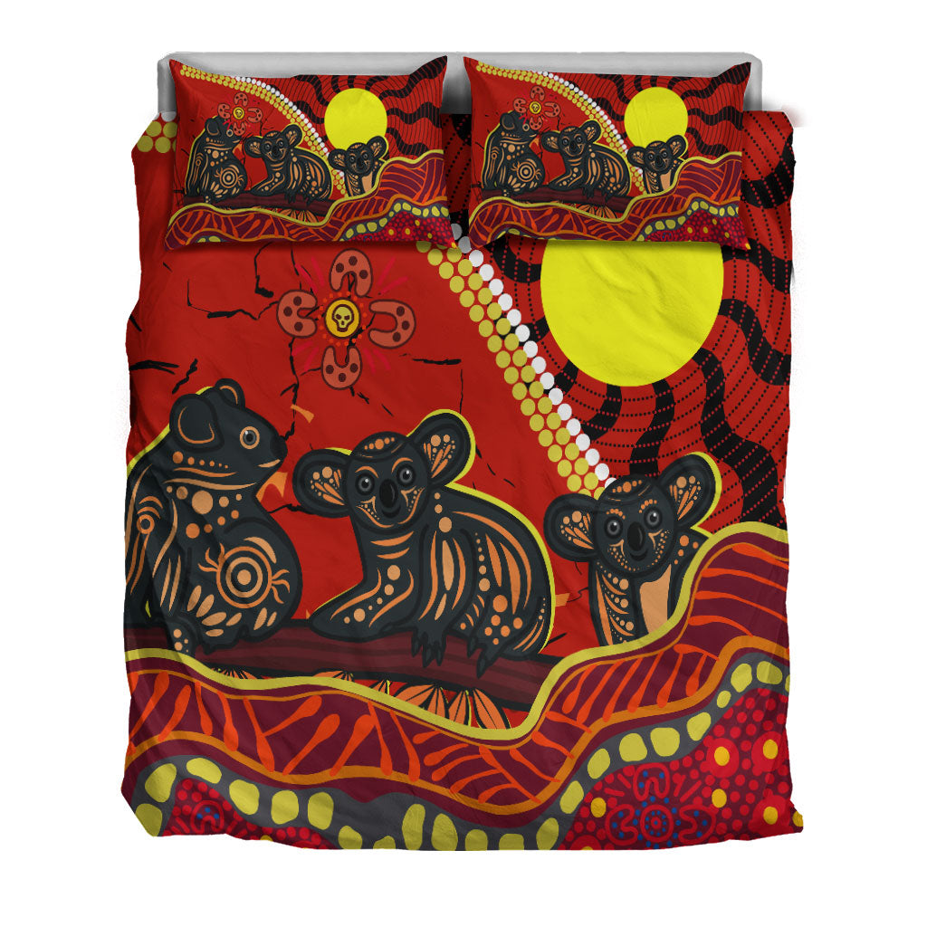 Aboriginal Koala Painting Bedding Set - - Vibe Hoodie Shop