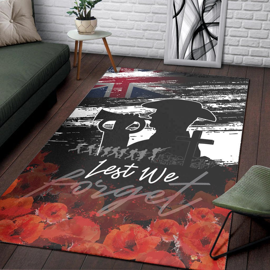 ANZAC Day Area Rug - Remembrance ANZAC - Vibe Hoodie Shop