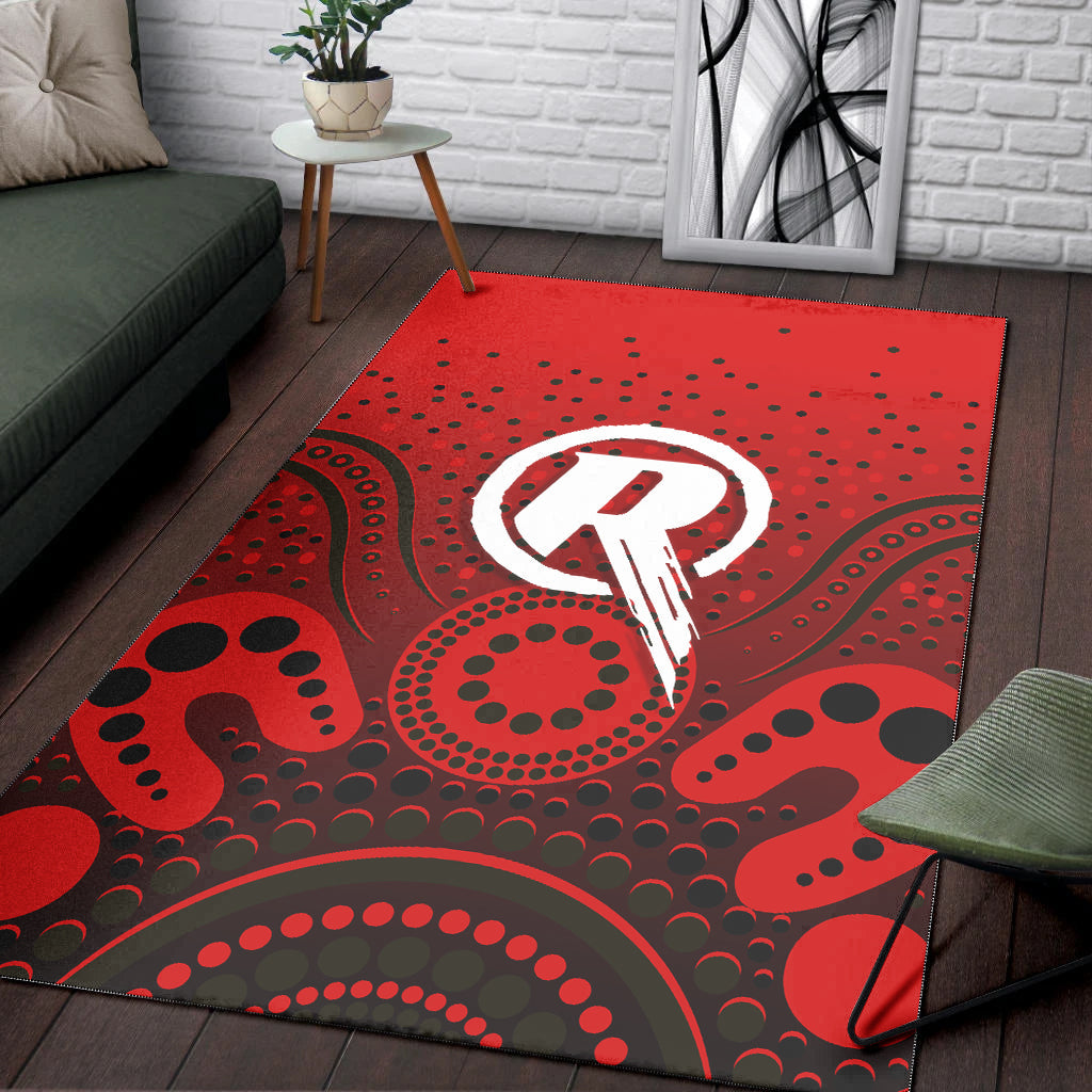 Melbourne Renegades Area Rug - Aboriginal Style Of Dot - - Vibe Hoodie Shop