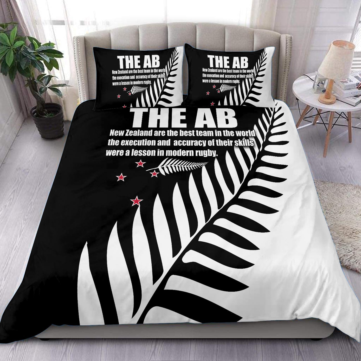 New Zealand Rugby Bedding Set The AB - The Best Team - LT20 - Vibe Hoodie Shop