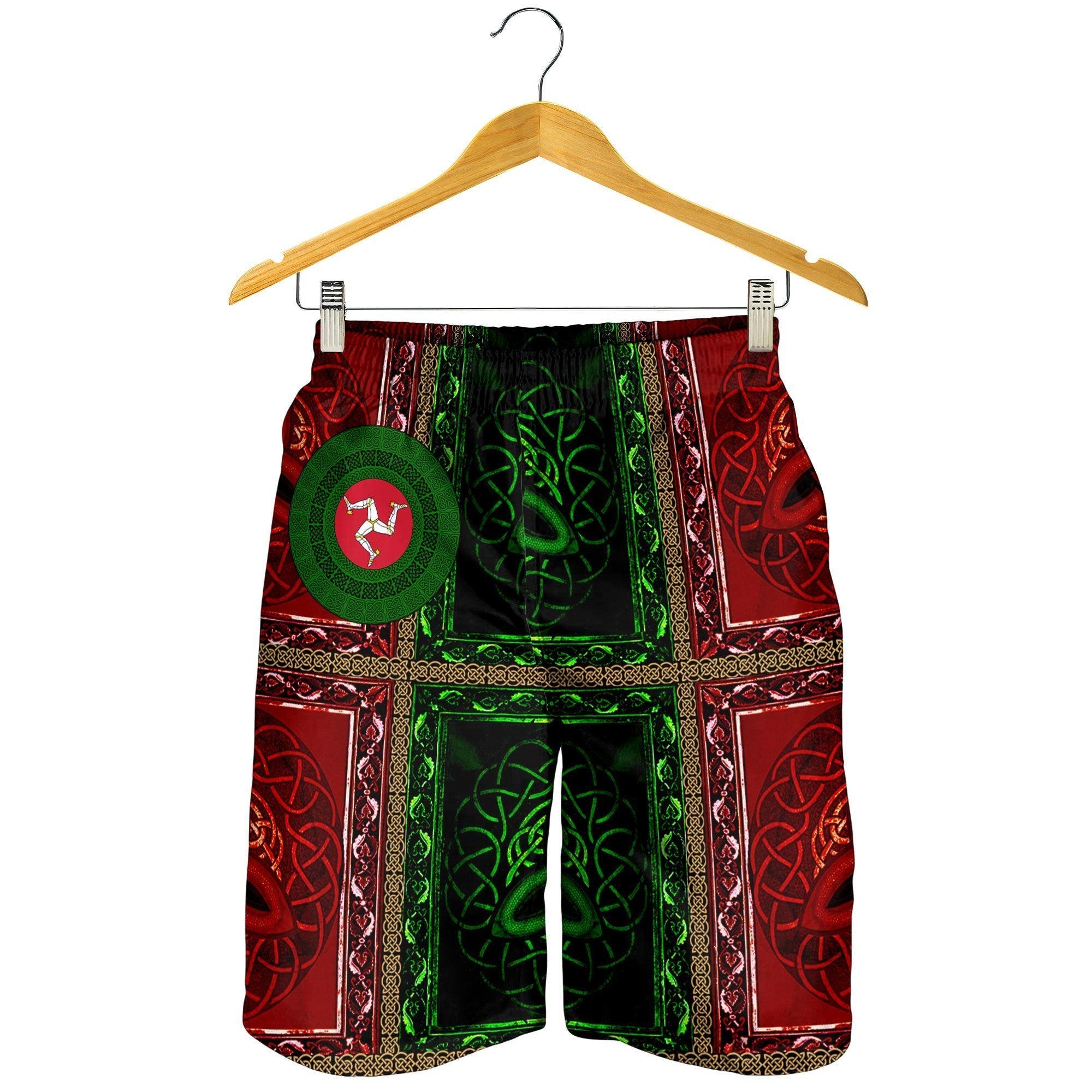 VibeHoodie Men Short - Isle Of Man Circle Celtic - Vibe Hoodie Shop