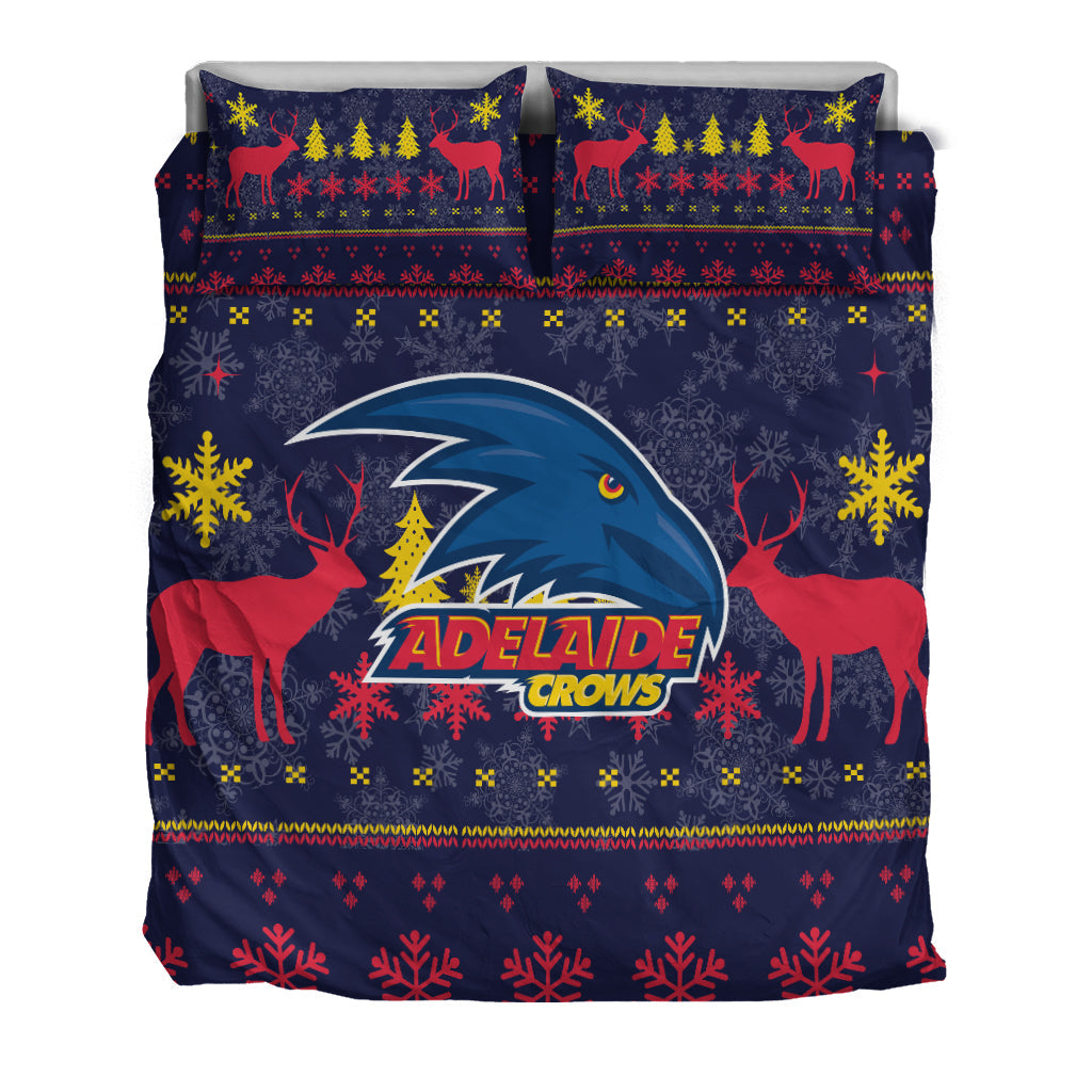 Adelaide Crows Bedding Set - Christmas Ugly Style - - Vibe Hoodie Shop