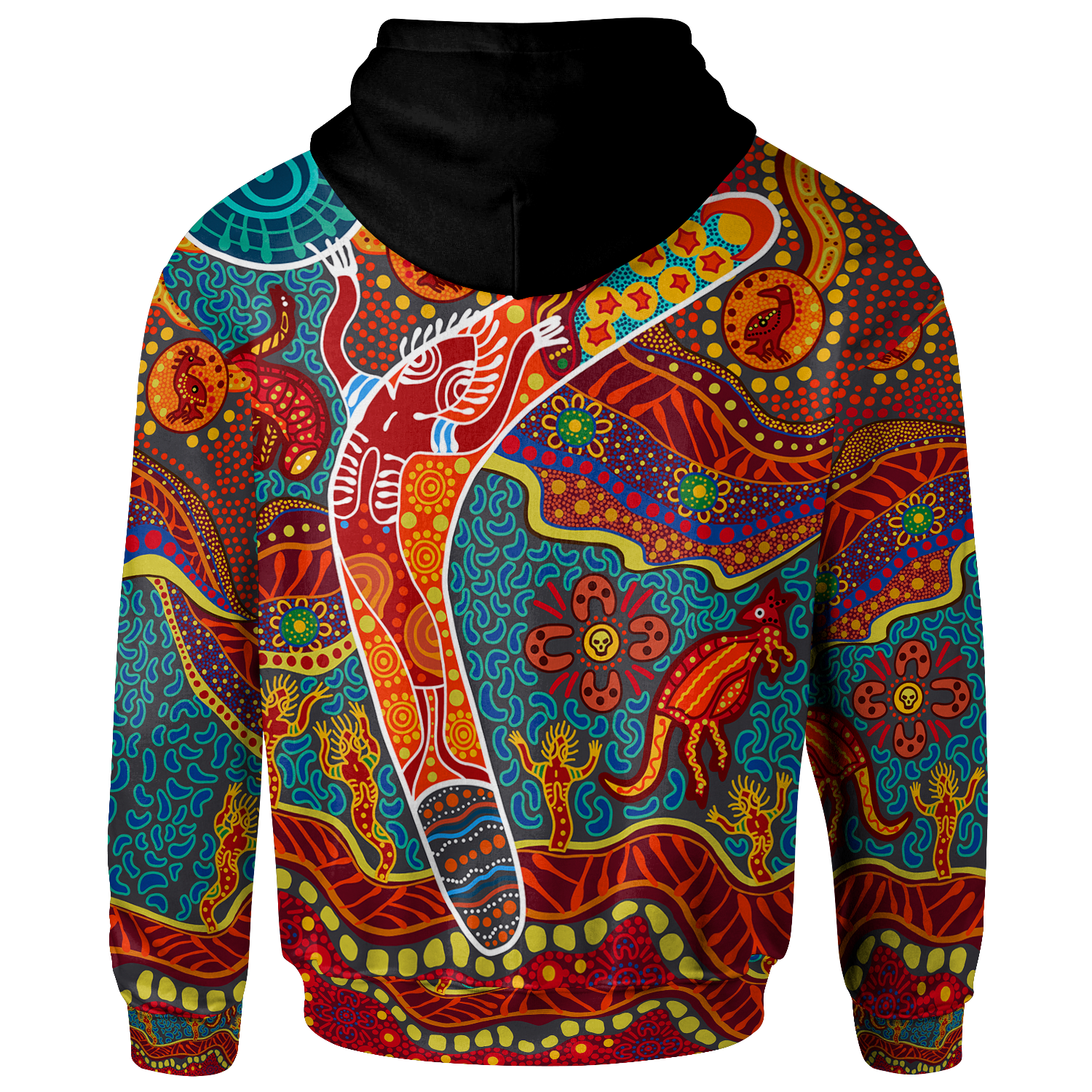 Aboriginal Personalised Hoodie - Indigenous Boomerang - Vibe Hoodie Shop