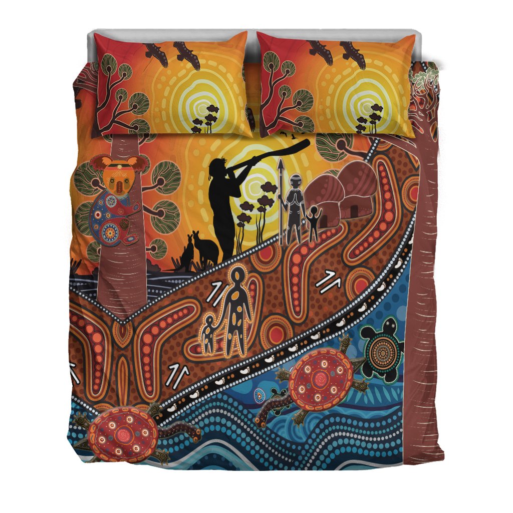 Aboriginal Bedding Set - Aboriginal Life - Vibe Hoodie Shop