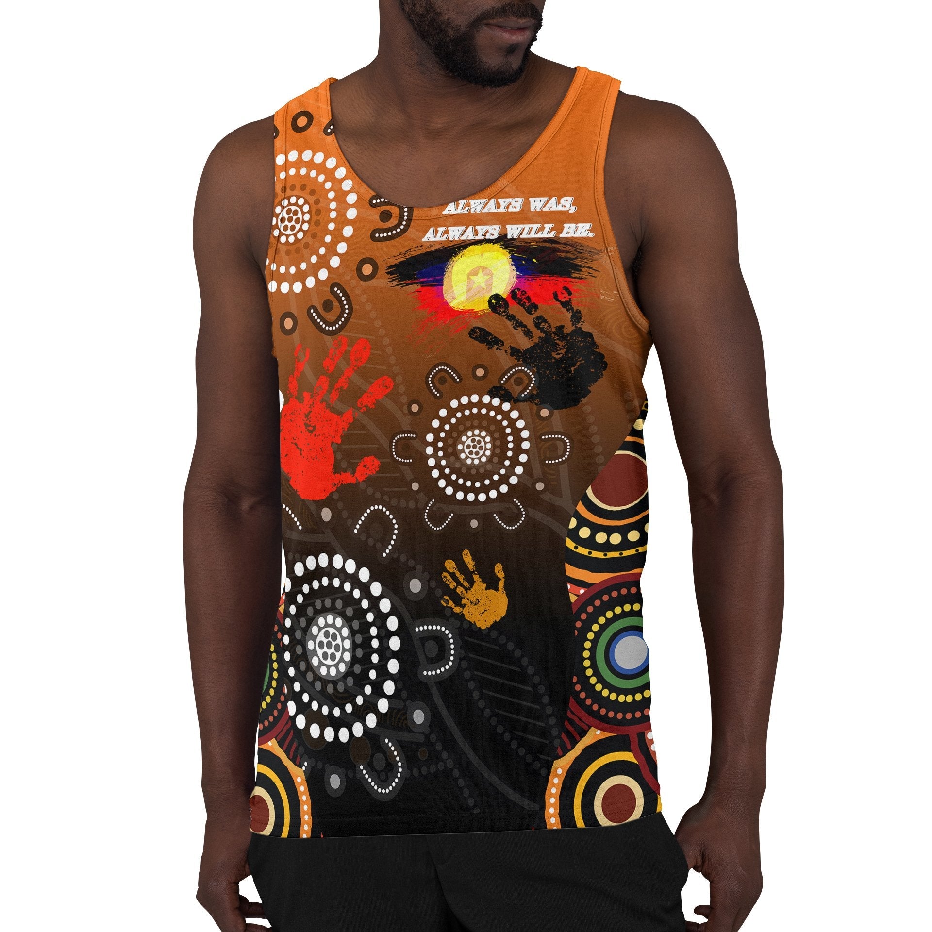 NAIDOC Men's Tank - Heal Country 2021 - Vibe Hoodie Shop