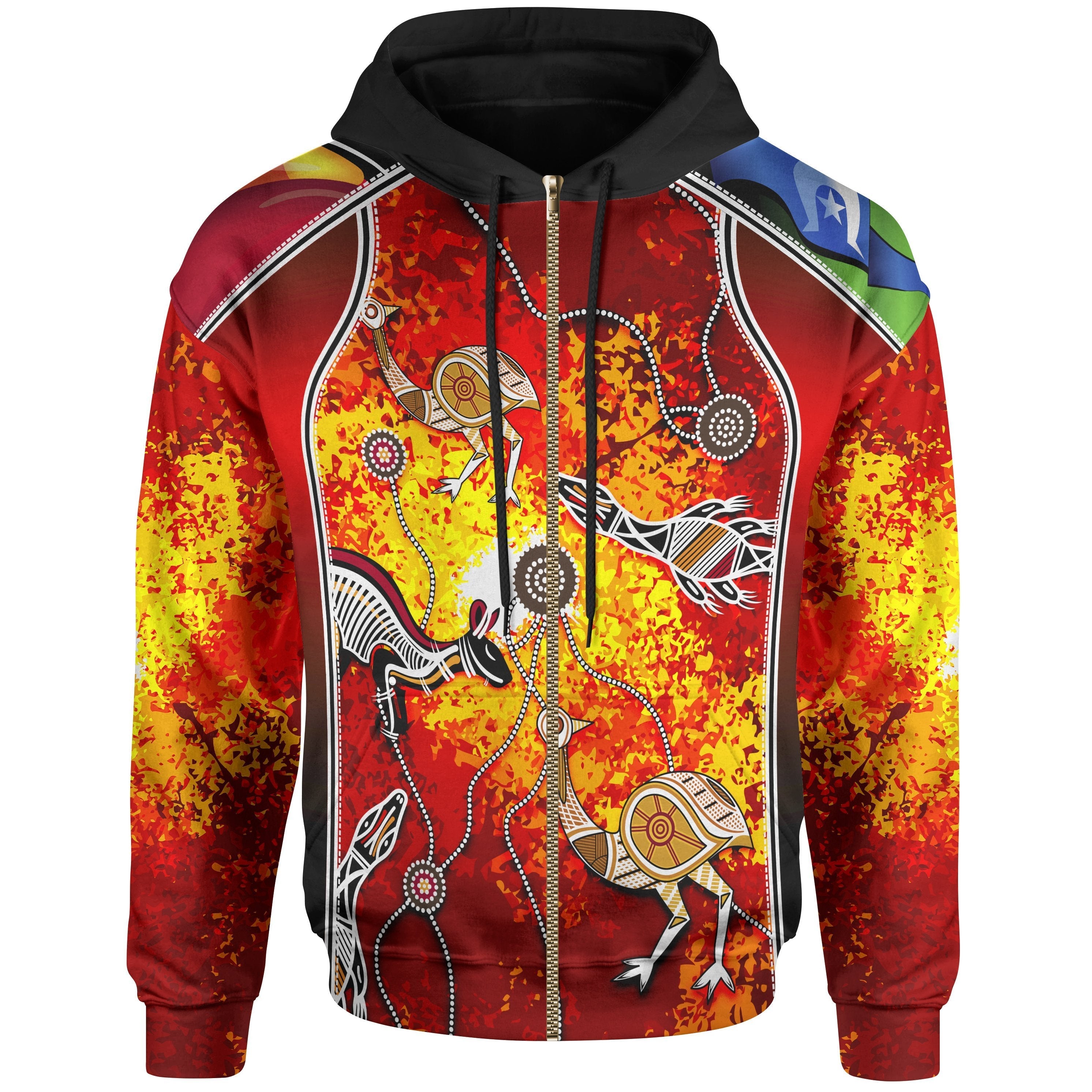 Indigenous Zip - Up Hoodie - NAIDOC Week Always Will Be - Vibe Hoodie Shop