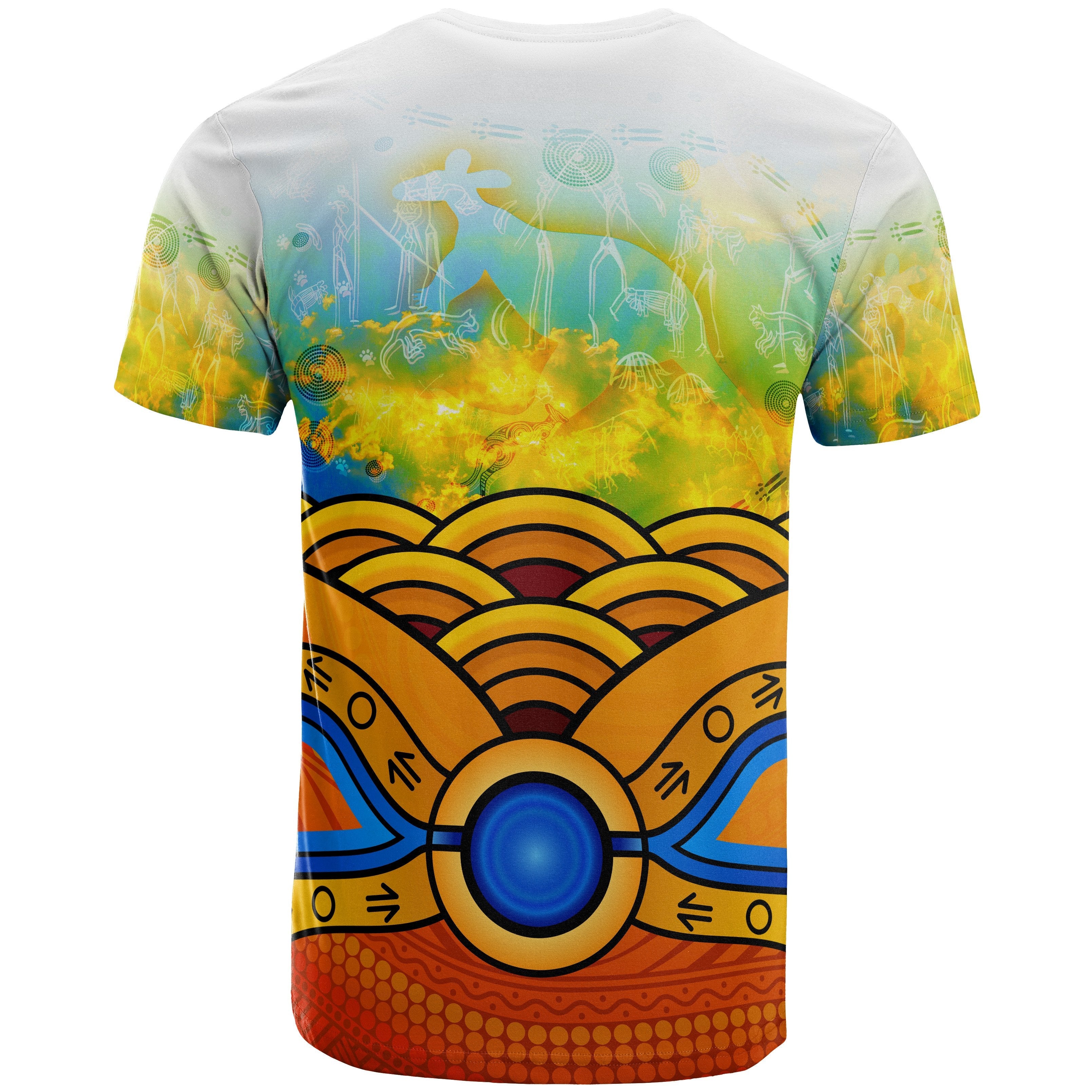 Aboriginal T shirts, Australia Kangaroo Sky - Vibe Hoodie Shop