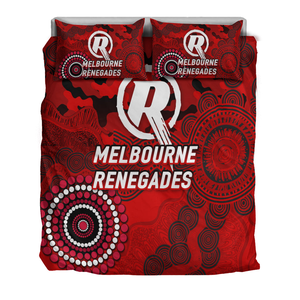 Melbourne Renegades ANZAC Day Aboriginal Bedding Set - - Vibe Hoodie Shop