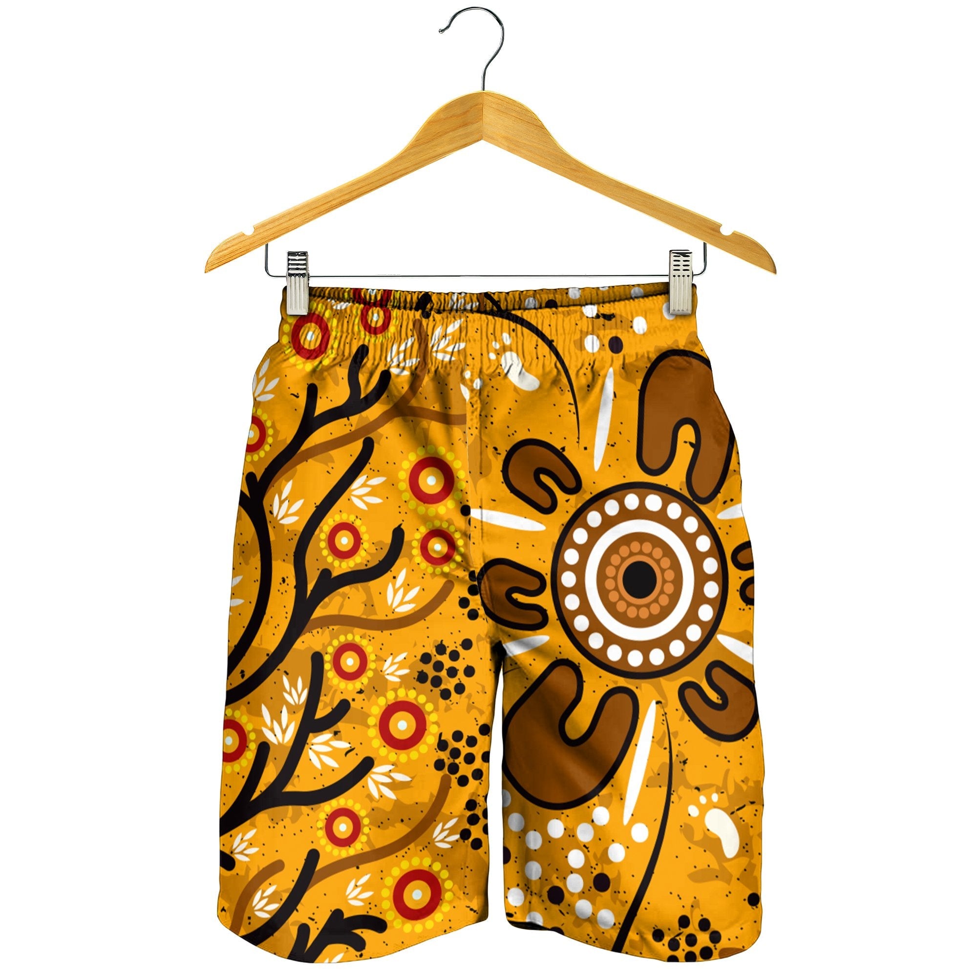 Men Shorts - Aboriginal Art In Spring Style - Vibe Hoodie Shop